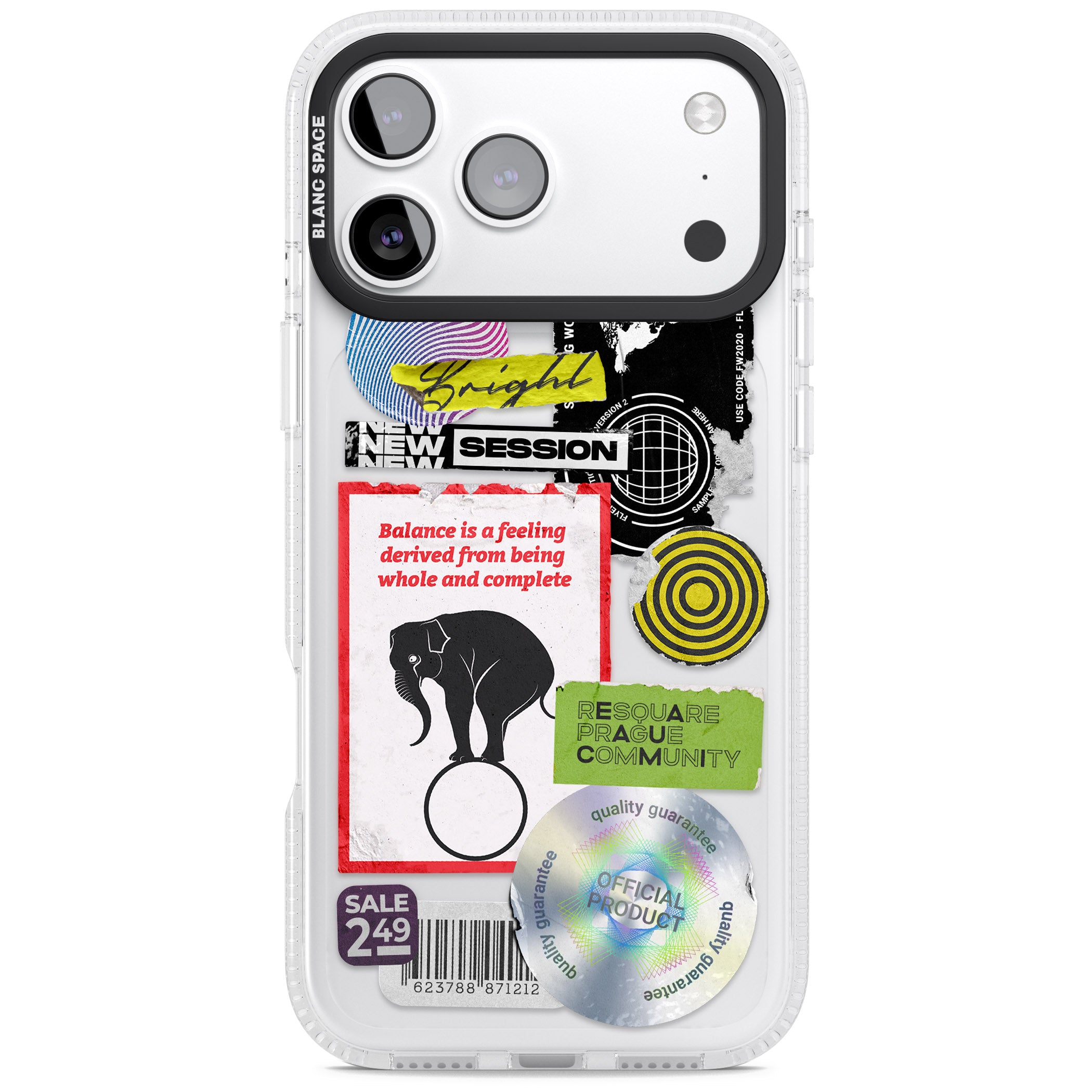 Peeled Sticker Mix iPhone 17 Pro Max Impact Air Clear Phone Case