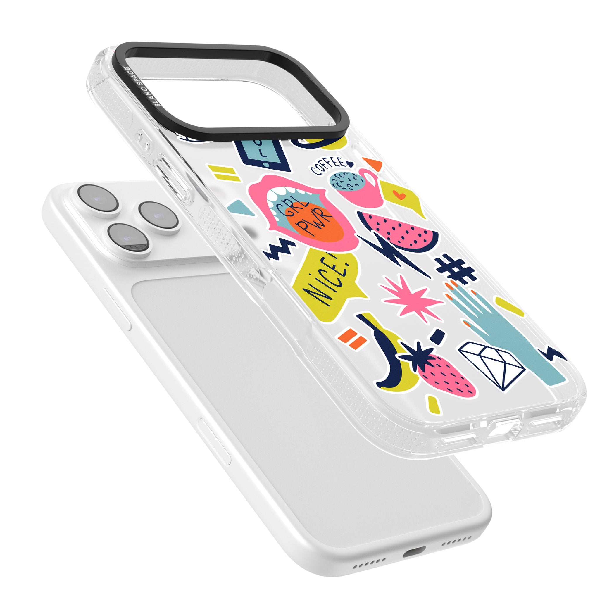 Grl Pwr iPhone 17 Pro Max Impact Air Clear Phone Case Colours