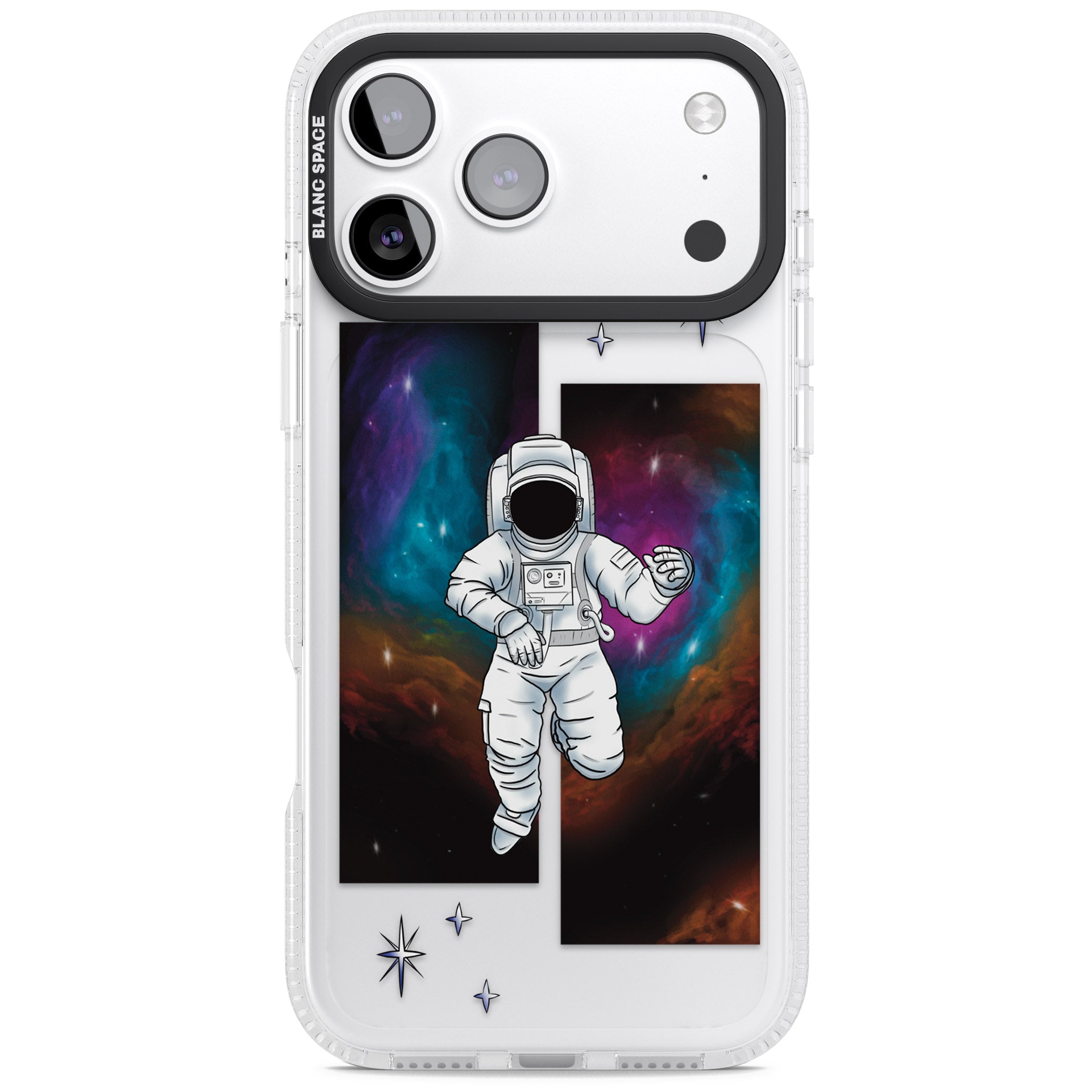 Escape The Nebula iPhone 17 Pro Max Impact Air Clear Phone Case