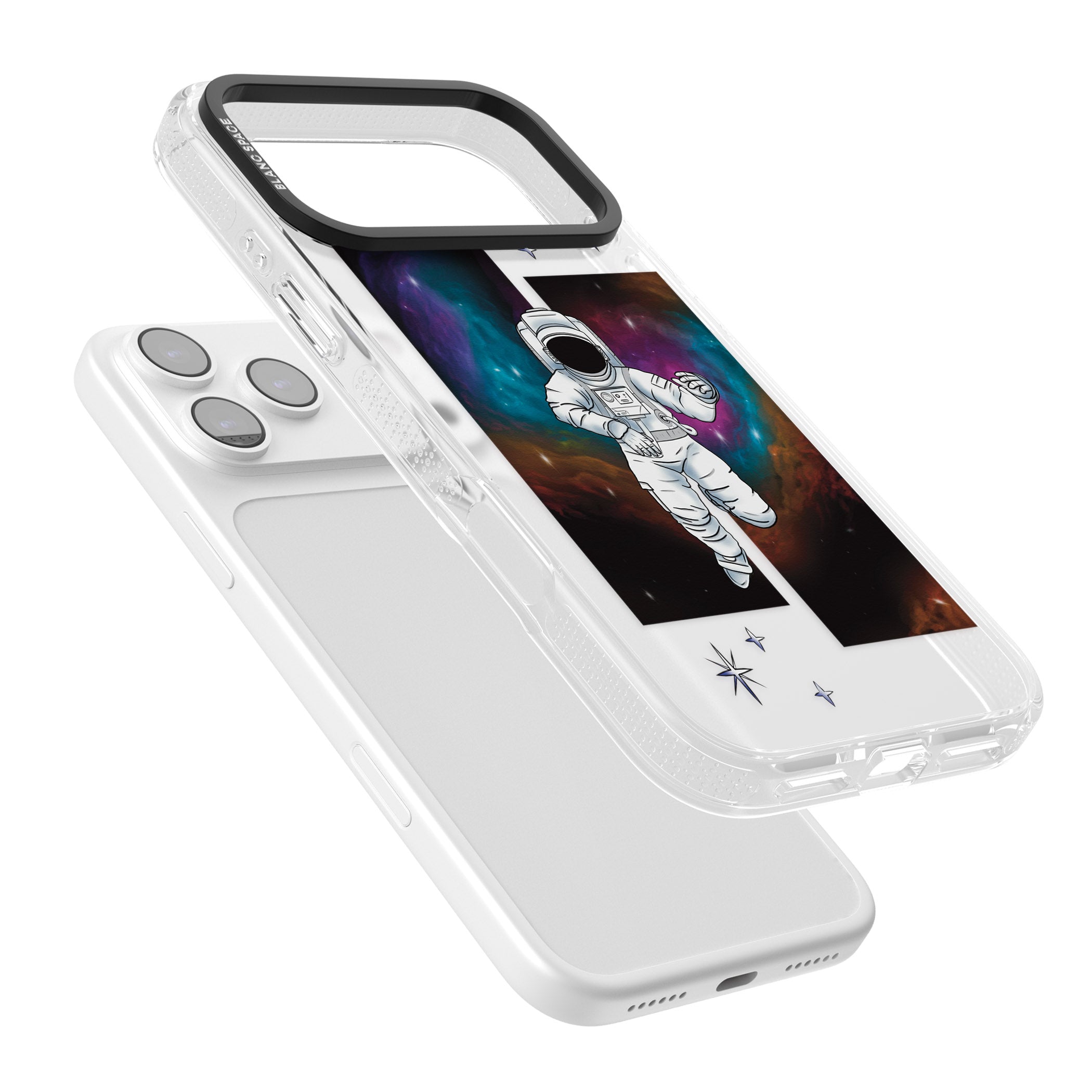 Escape The Nebula iPhone 17 Pro Max Impact Air Clear Phone Case Colours
