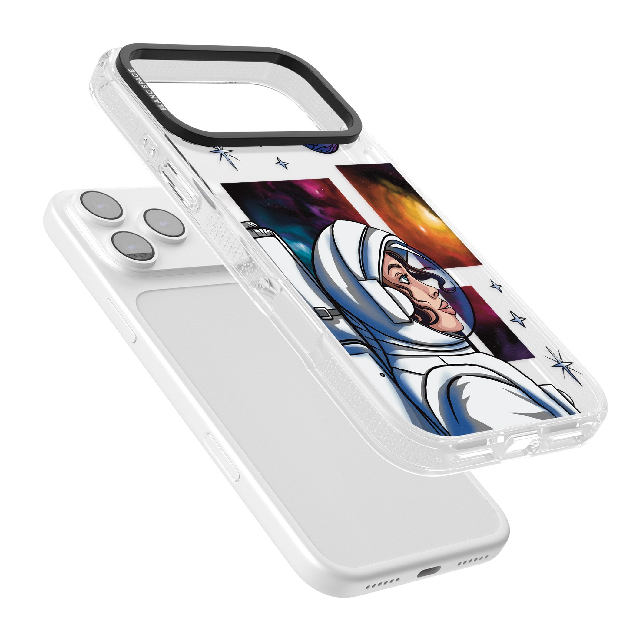 Cosmic Ambition iPhone 17 Pro Max Impact Air Clear Phone Case Colours