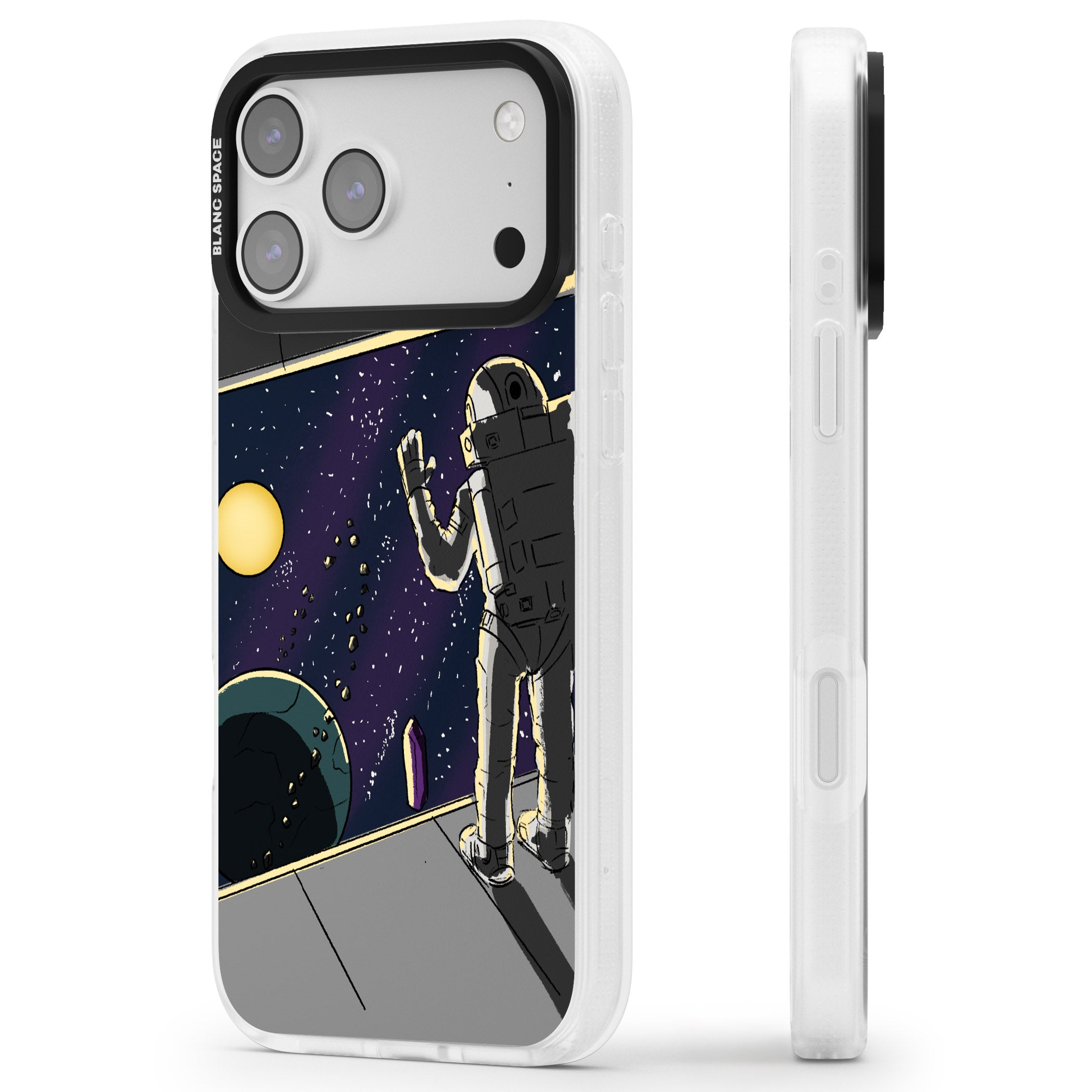 Home iPhone 17 Pro Max Impact Air Clear Phone Case Side Profile