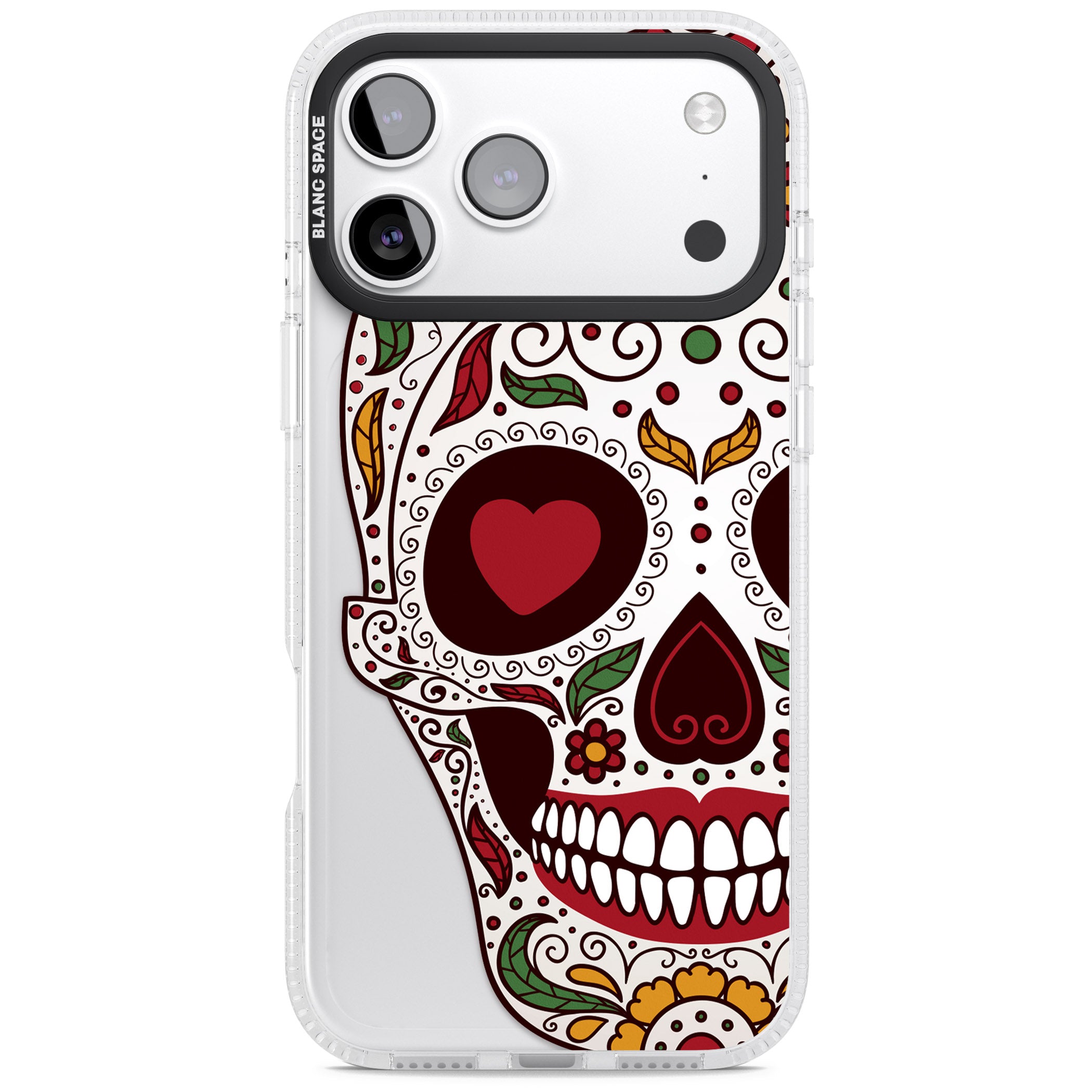 Autumn Sugar Skull iPhone 17 Pro Max Impact Air Clear Phone Case