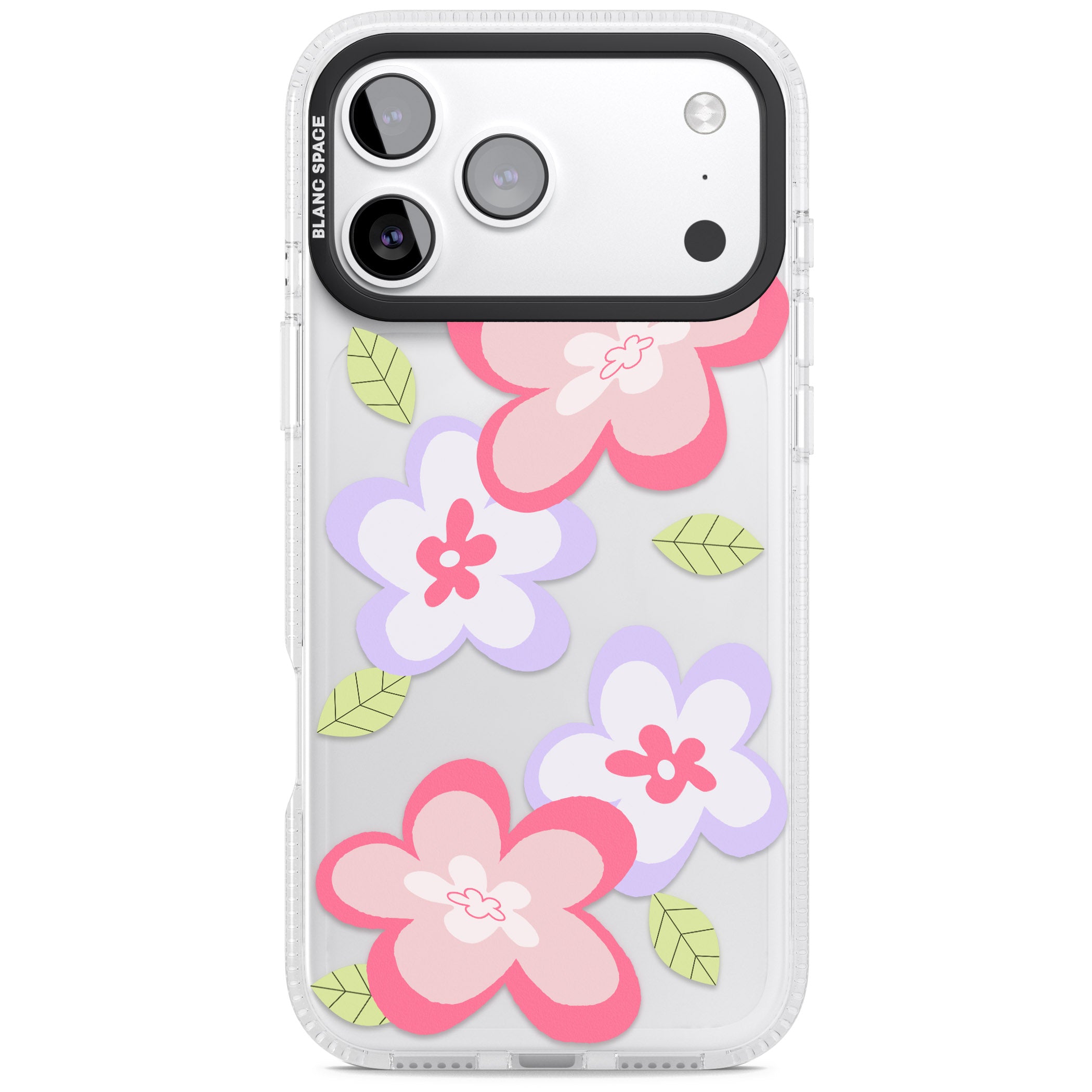 Funky Flowers iPhone 17 Pro Max Impact Air Clear Phone Case
