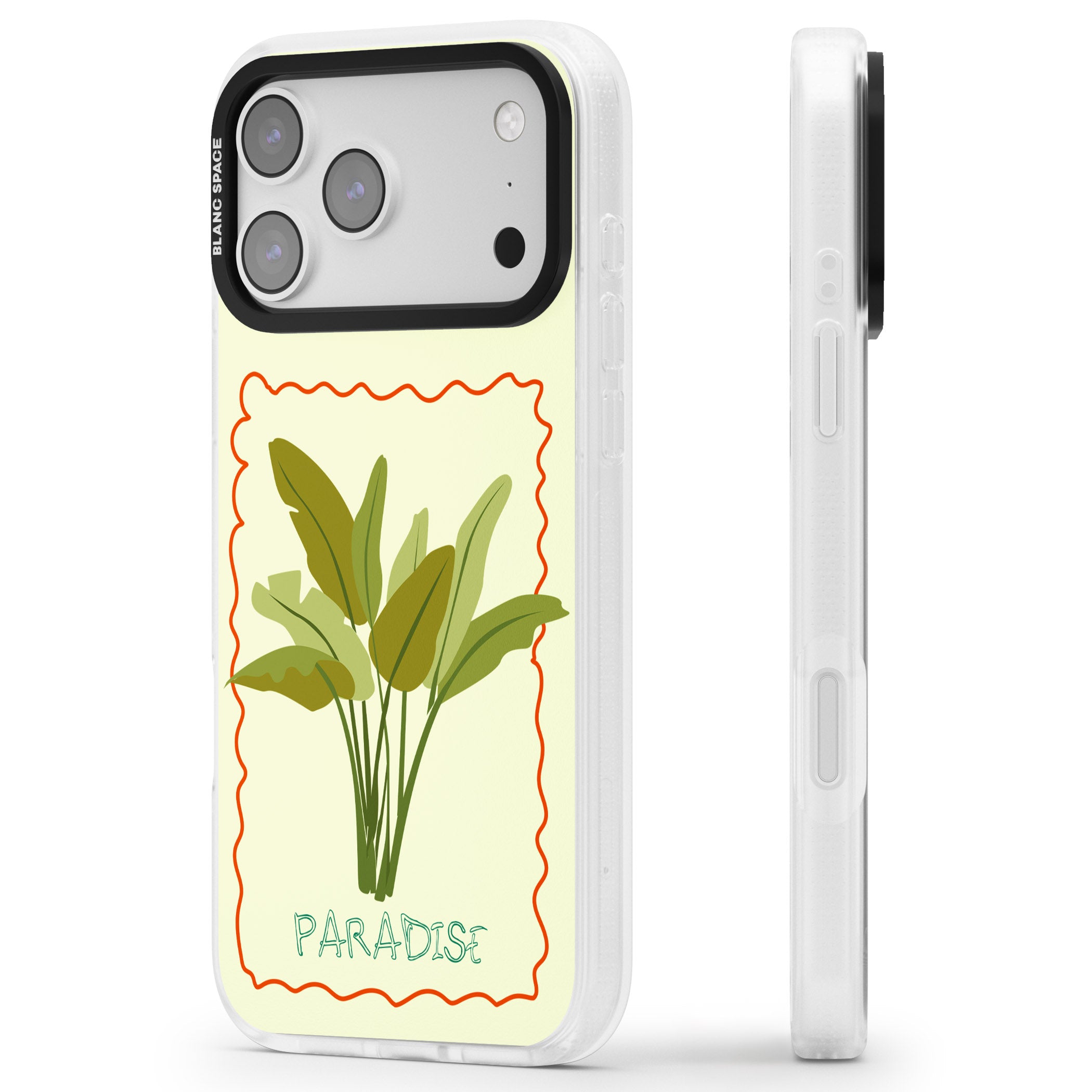 Paradies Plant iPhone 17 Pro Max Impact Air Clear Phone Case Side Profile