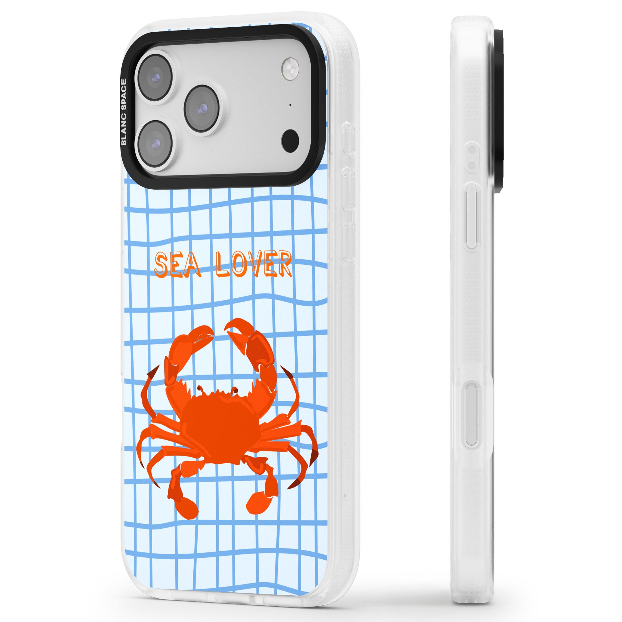Sea Lover iPhone 17 Pro Max Impact Air Clear Phone Case Side Profile
