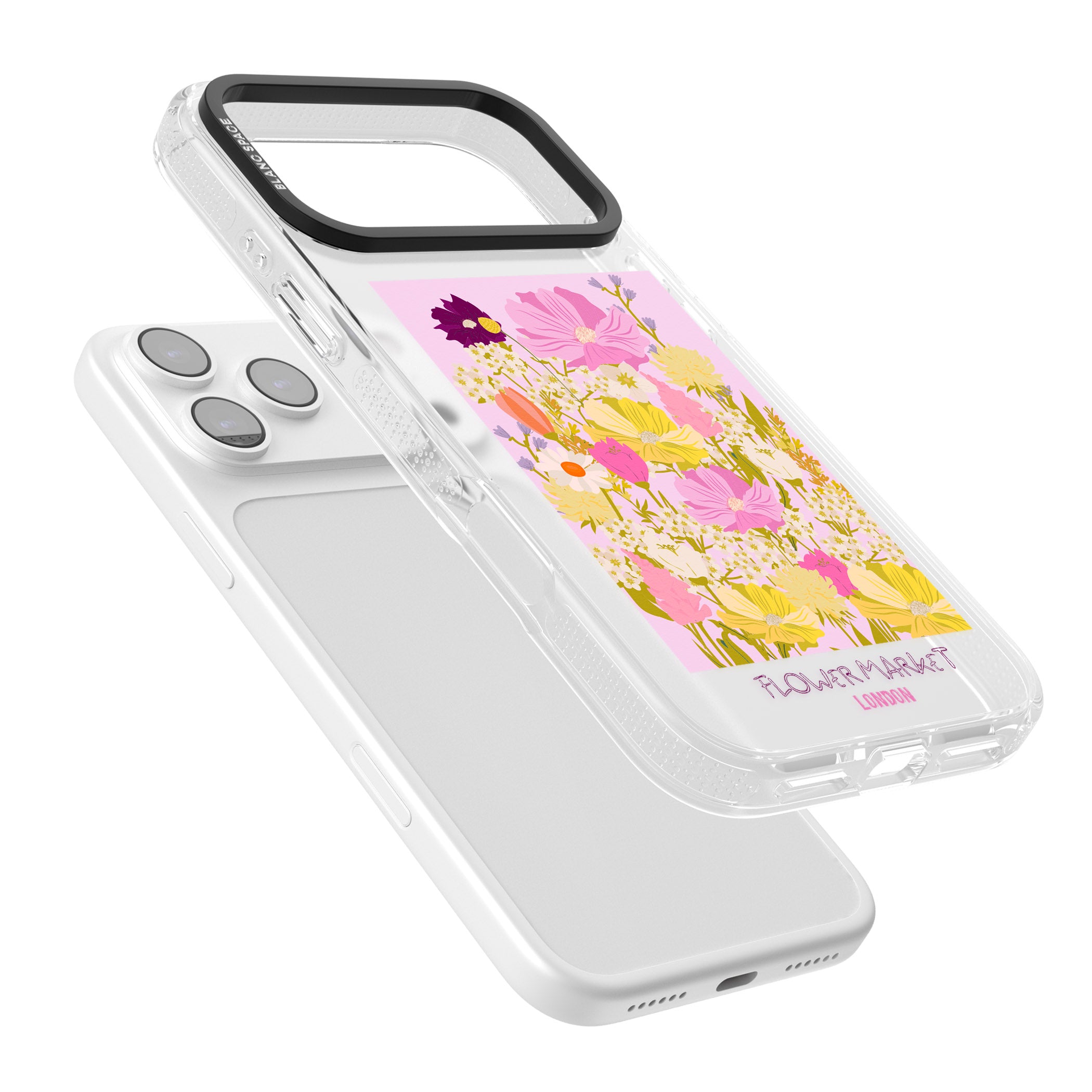 Flower Market iPhone 17 Pro Max Impact Air Clear Phone Case Colours