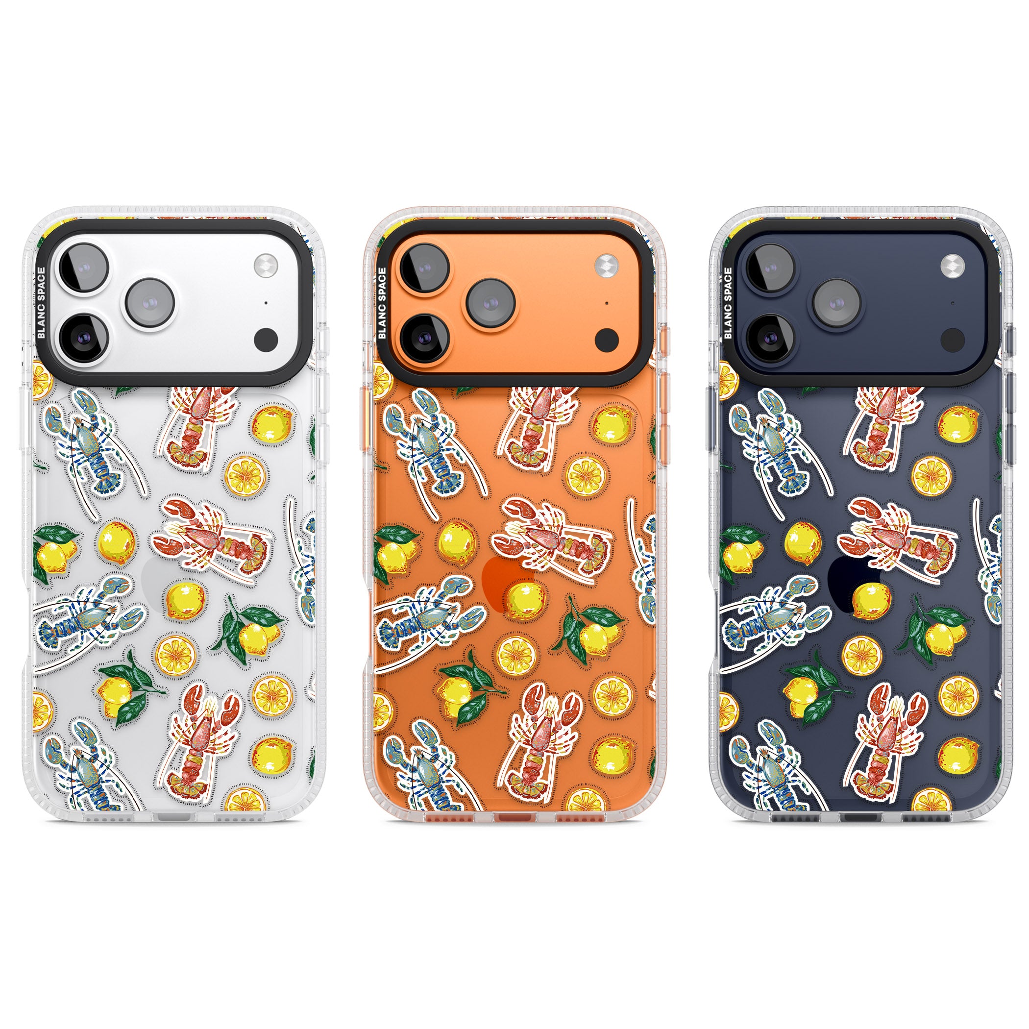 Lemons & Lobsters iPhone 17 Pro Impact Air Clear Phone Case APT Impact Protection