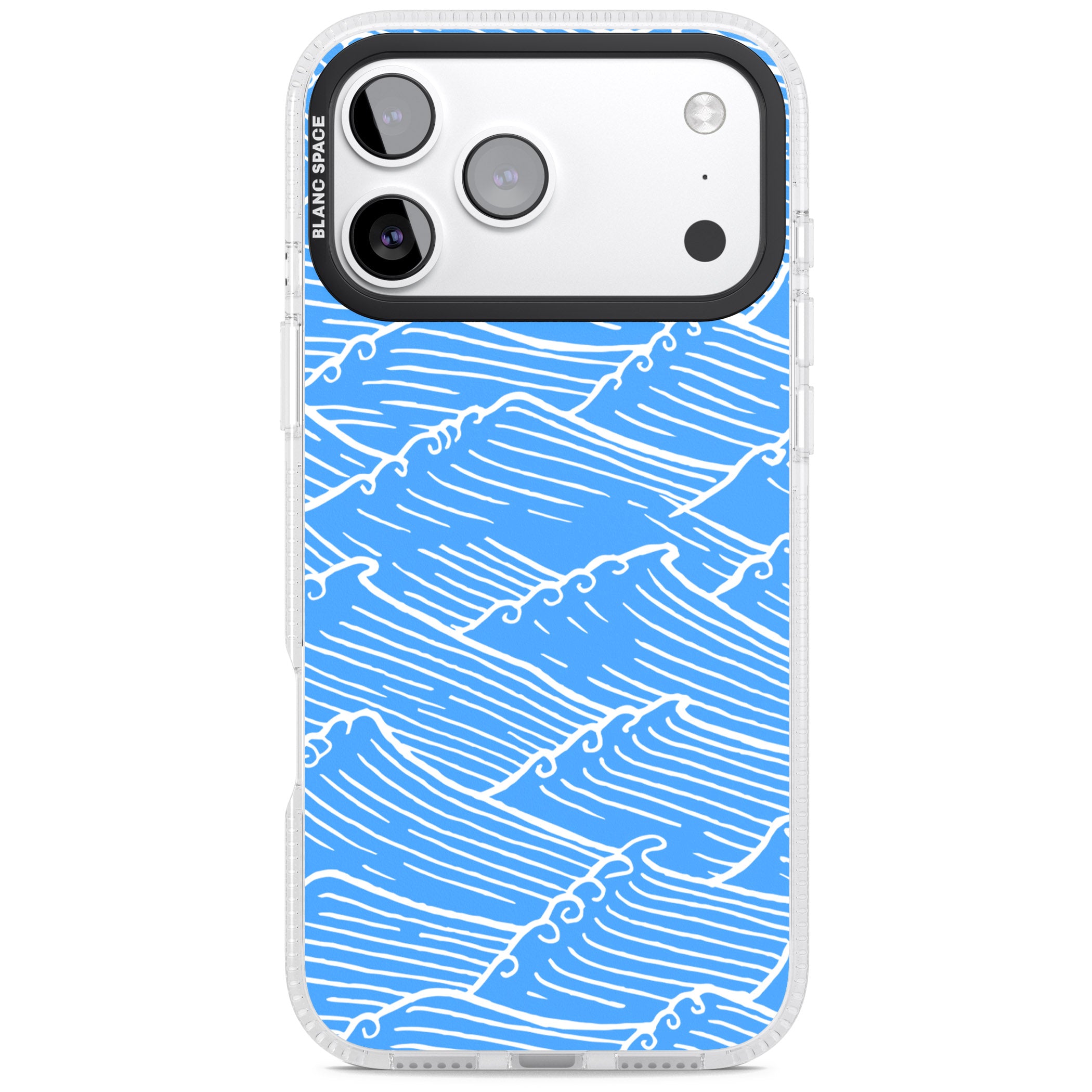Waves Pattern iPhone 17 Pro Max Impact Air Clear Phone Case