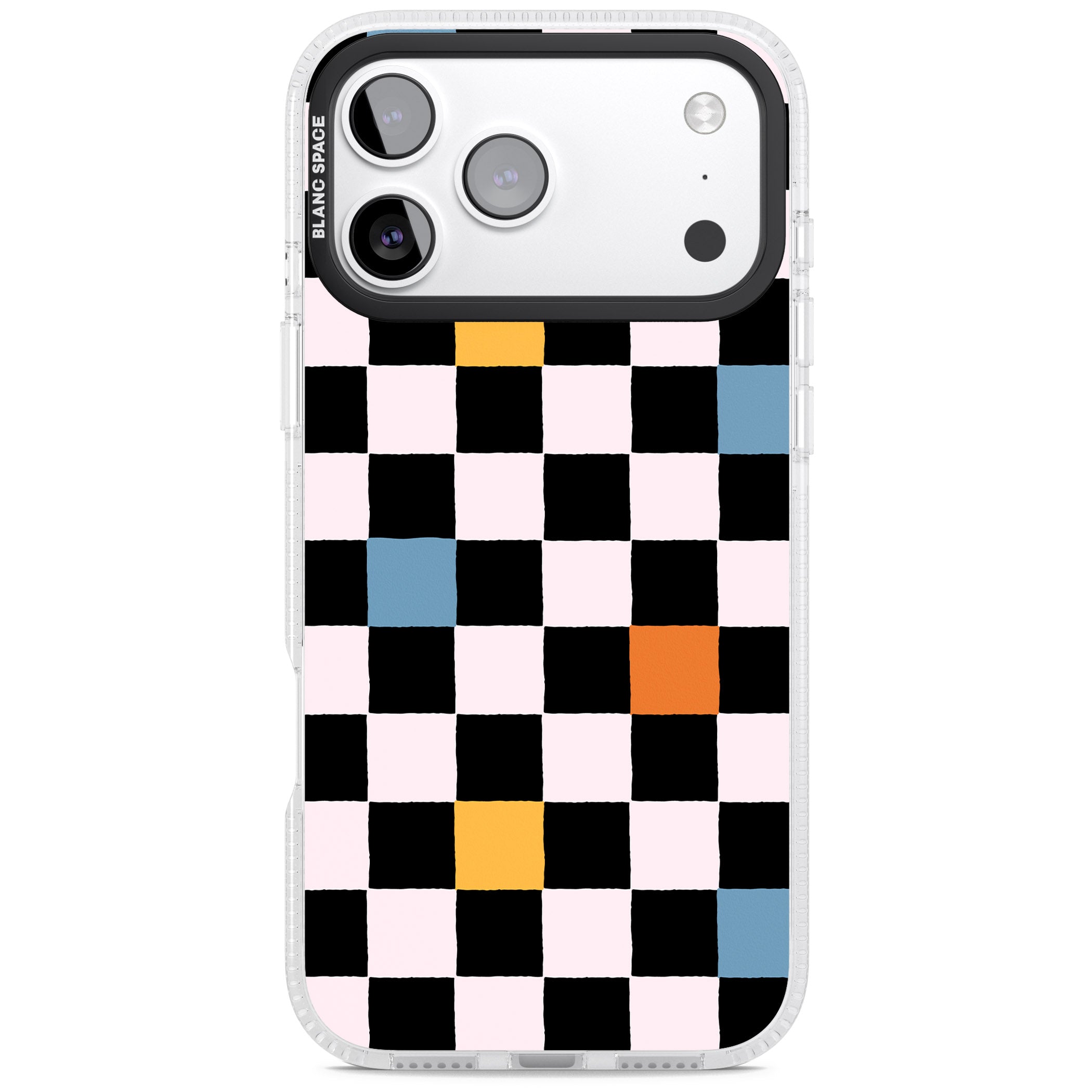 Vibrant Retro Checkered iPhone 17 Pro Max Impact Air Clear Phone Case