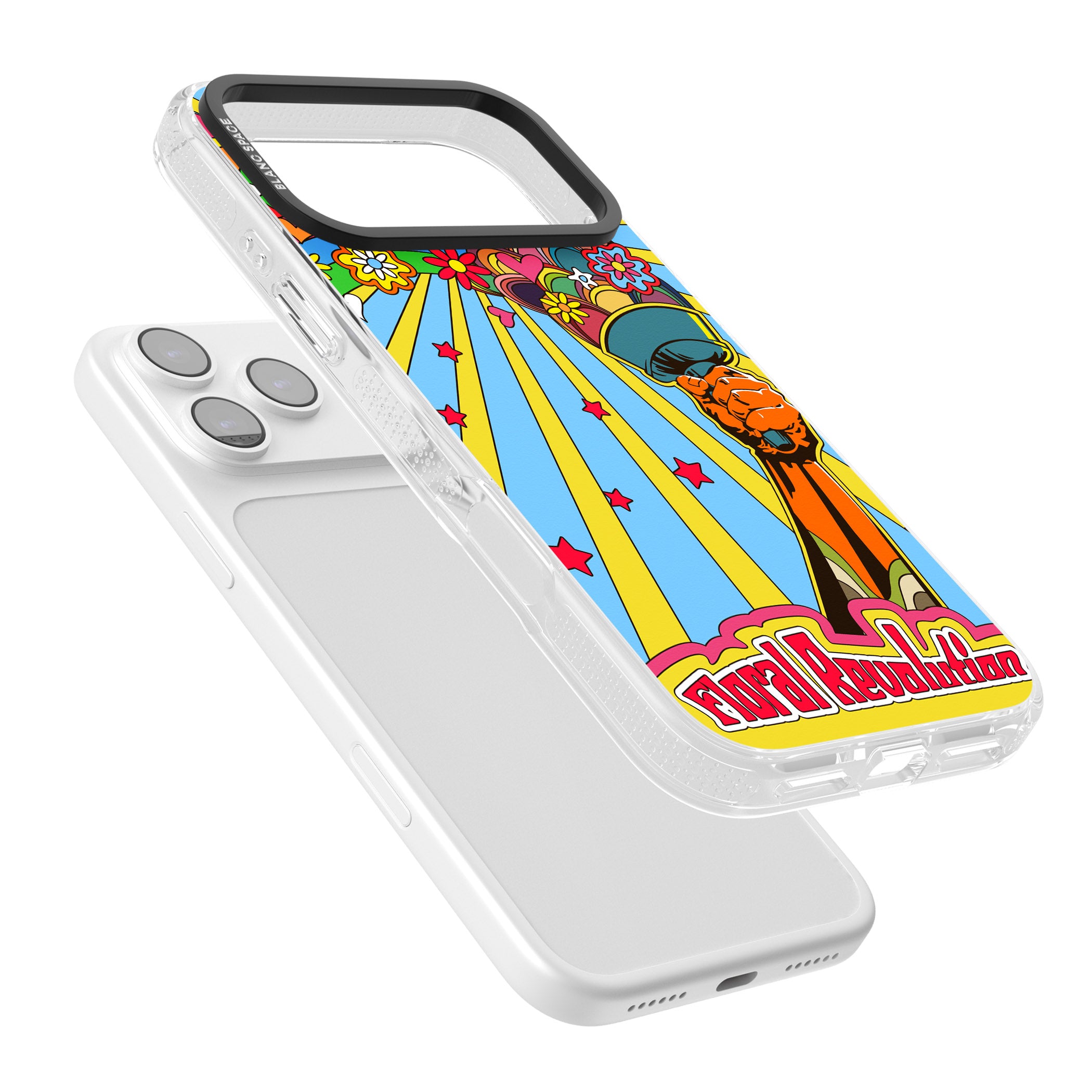 Floral Revolution iPhone 17 Pro Max Impact Air Clear Phone Case Colours