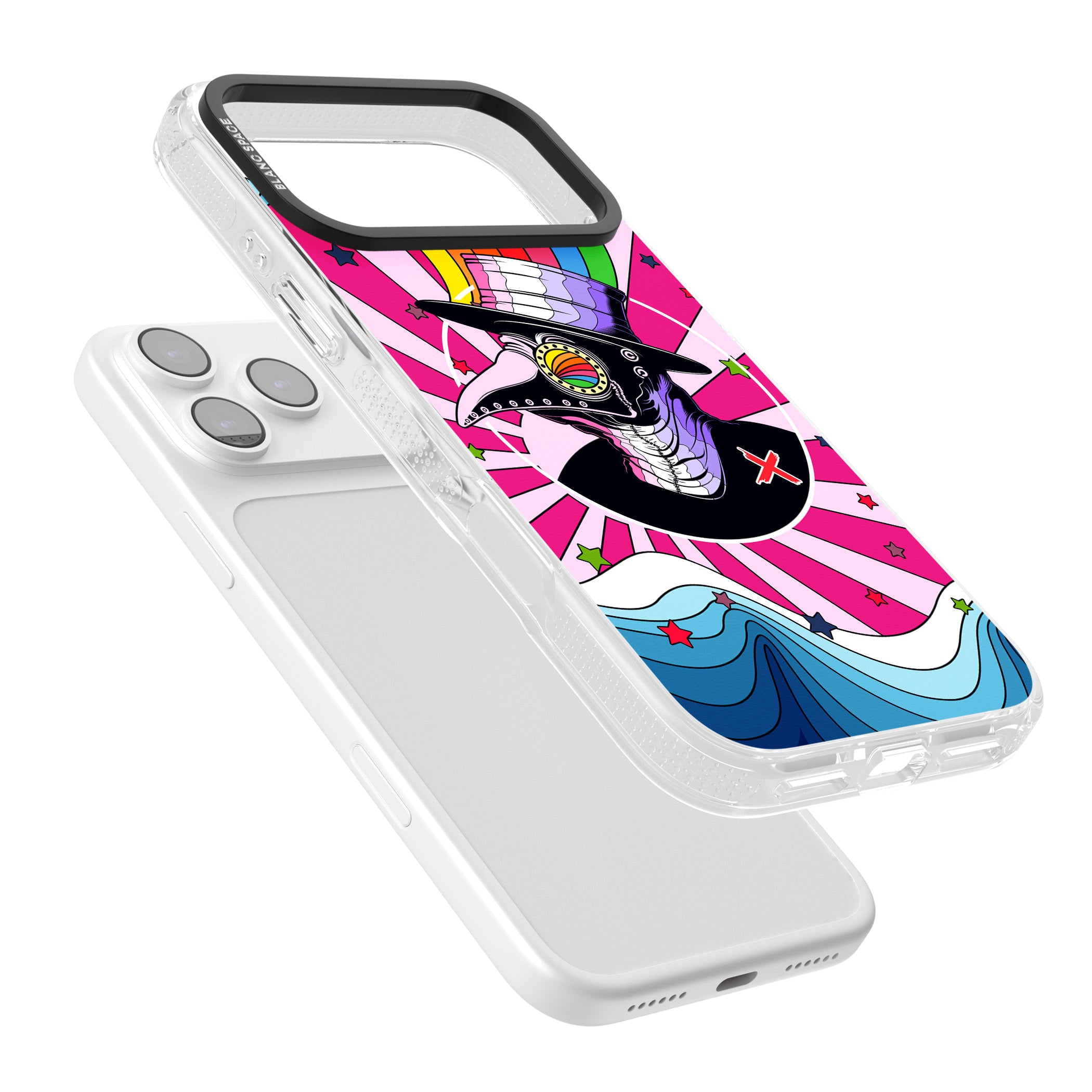 Plague Doctor Passion iPhone 17 Pro Max Impact Air Clear Phone Case Colours