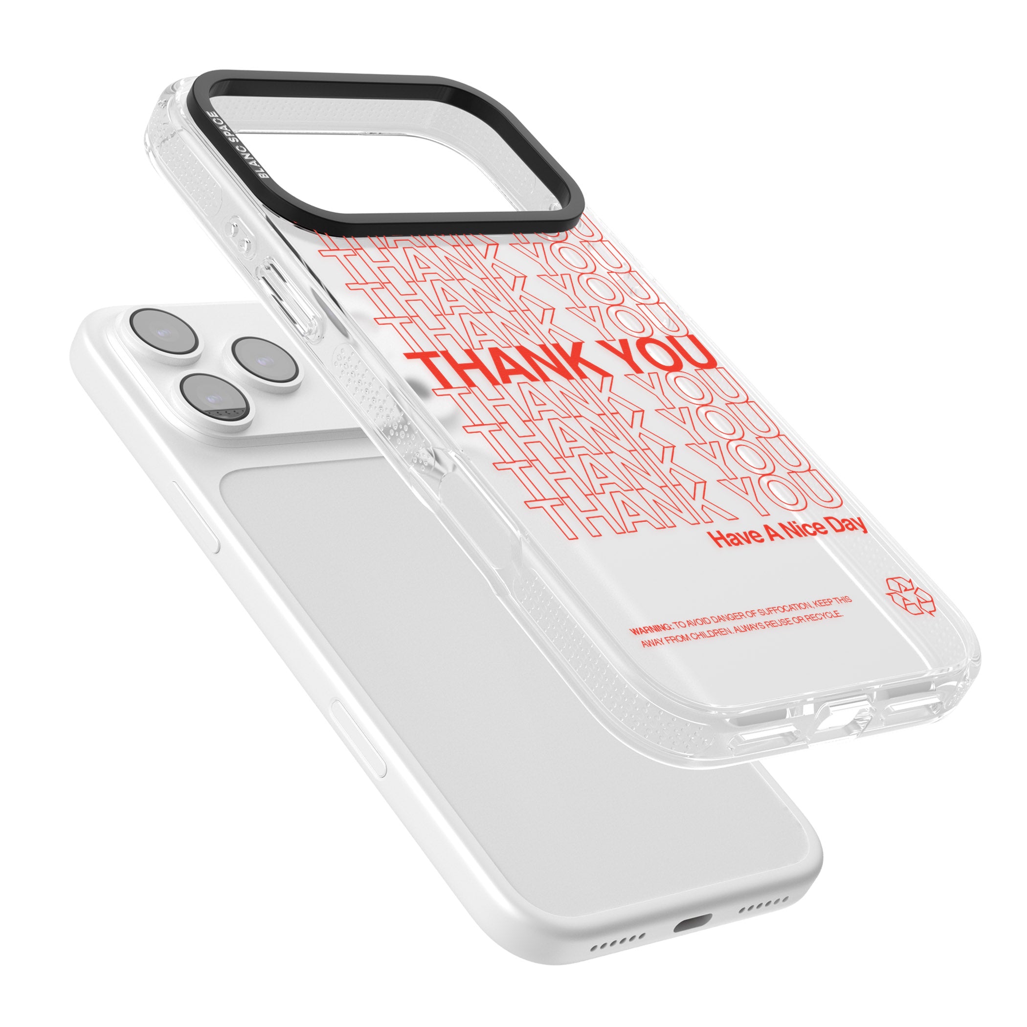 Thank You Have A Nice Day iPhone 17 Pro Max Impact Air Clear Phone Case Colours