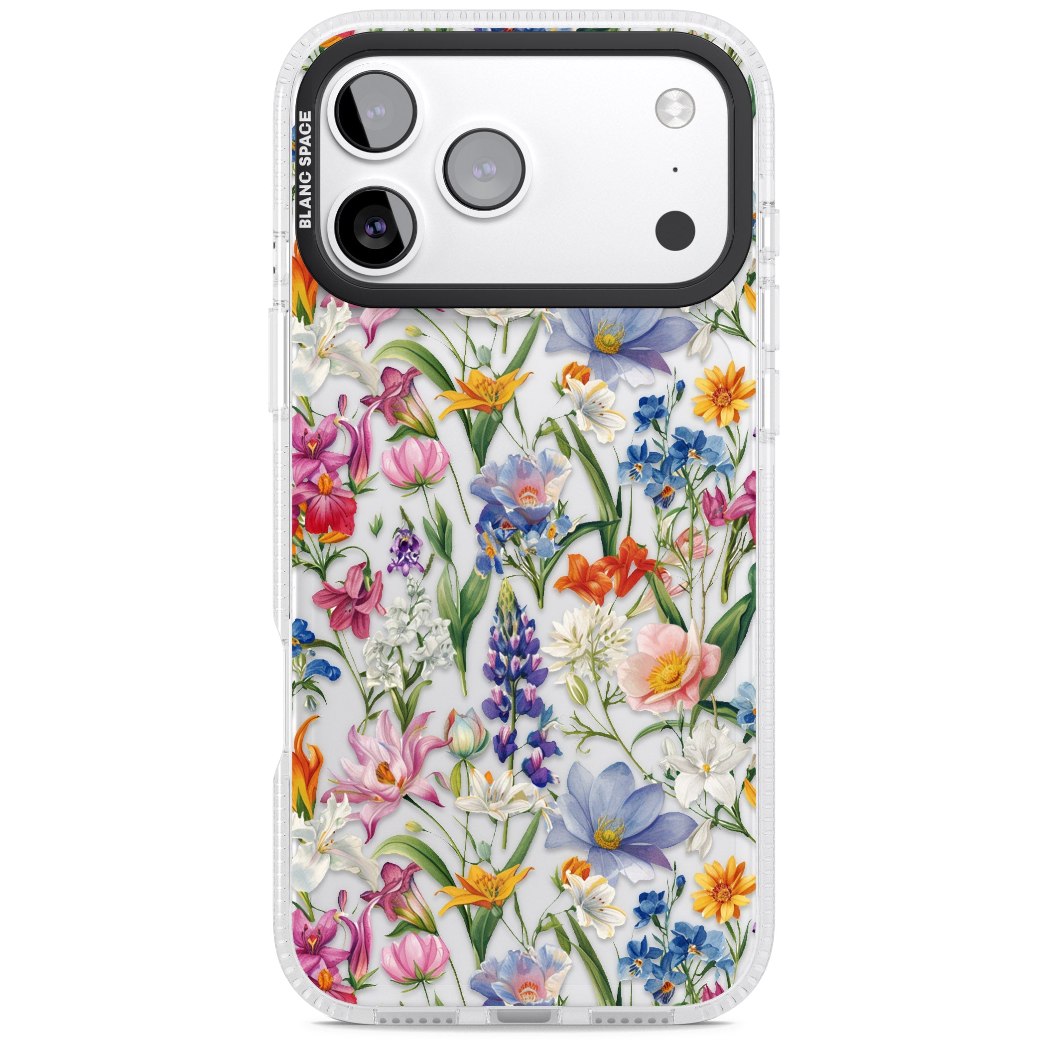 Vintage Wildflowers iPhone 17 Pro Max Impact Air Clear Phone Case