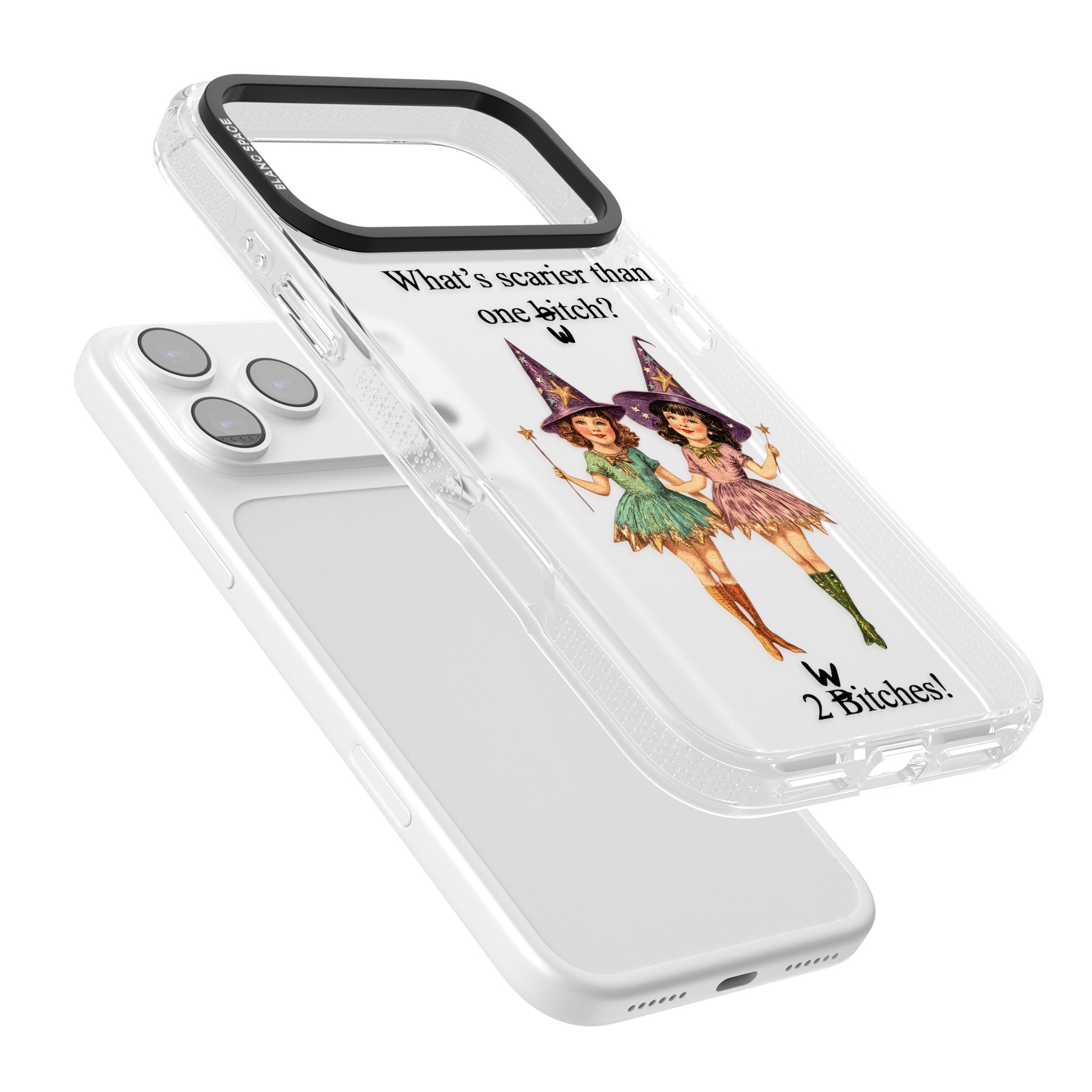 Two Witches iPhone 17 Pro Max Impact Air Clear Phone Case Colours