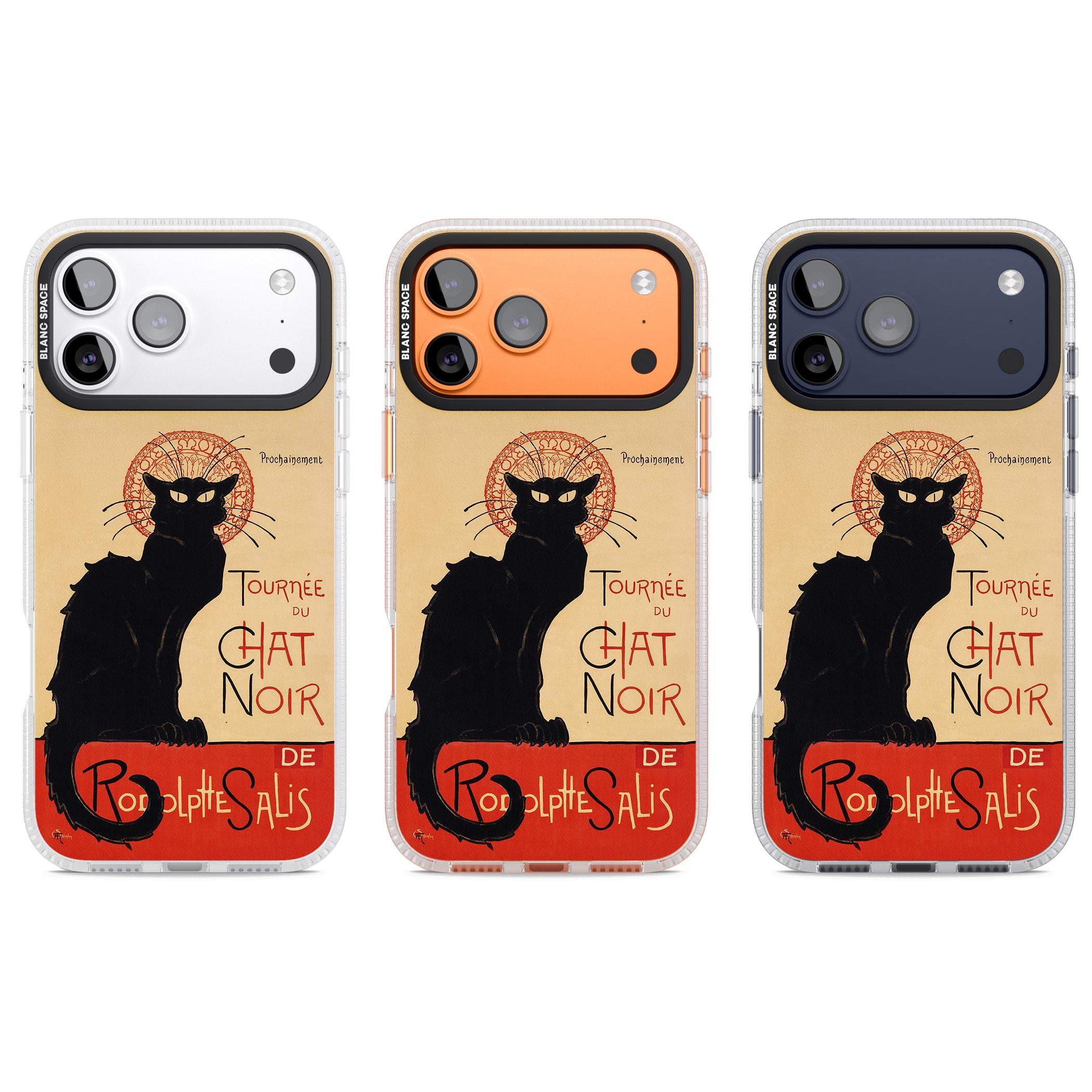 Tournee Du Chat Noir Poster iPhone 17 Pro Impact Air Clear Phone Case APT Impact Protection