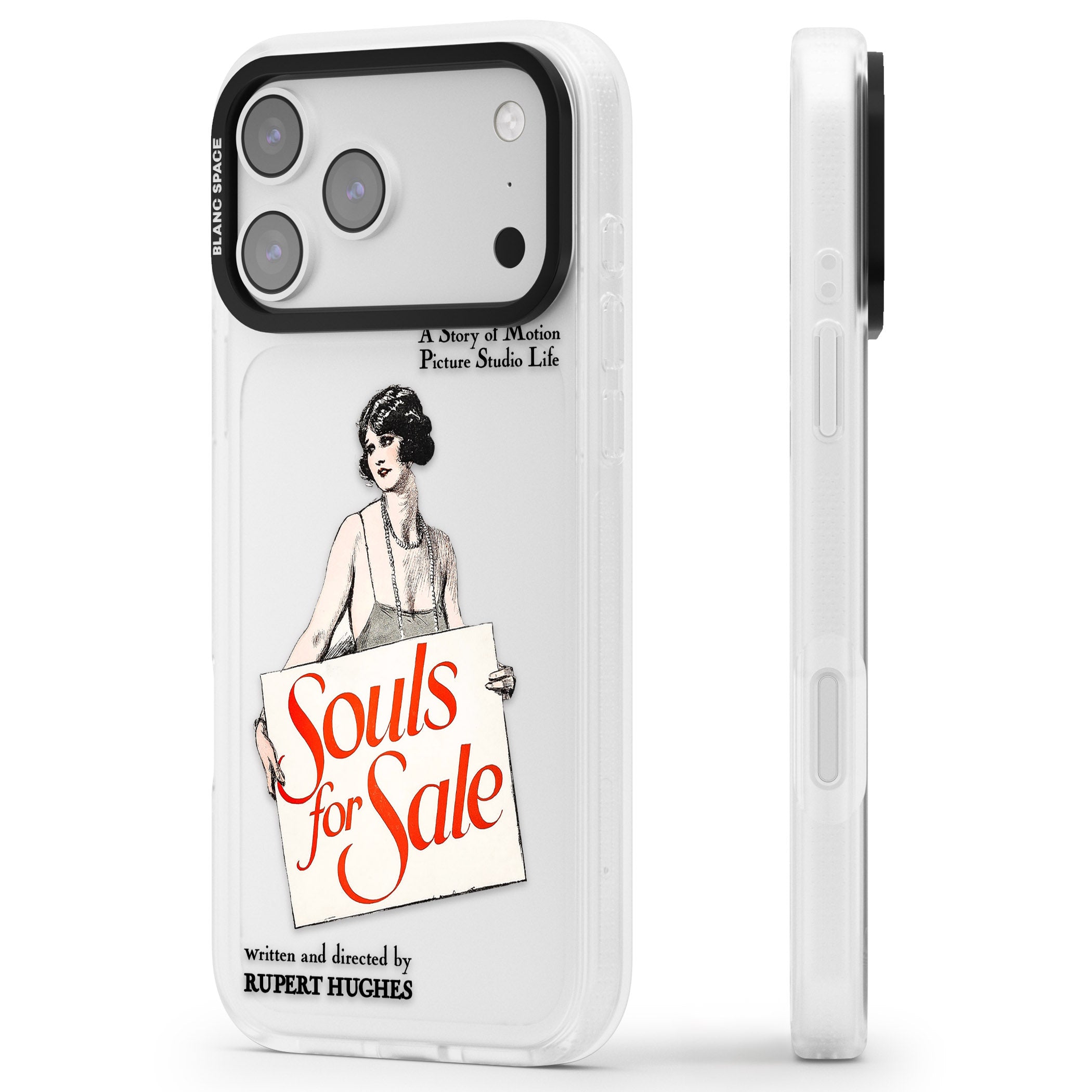 Souls For Sale Poster iPhone 17 Pro Max Impact Air Clear Phone Case Side Profile
