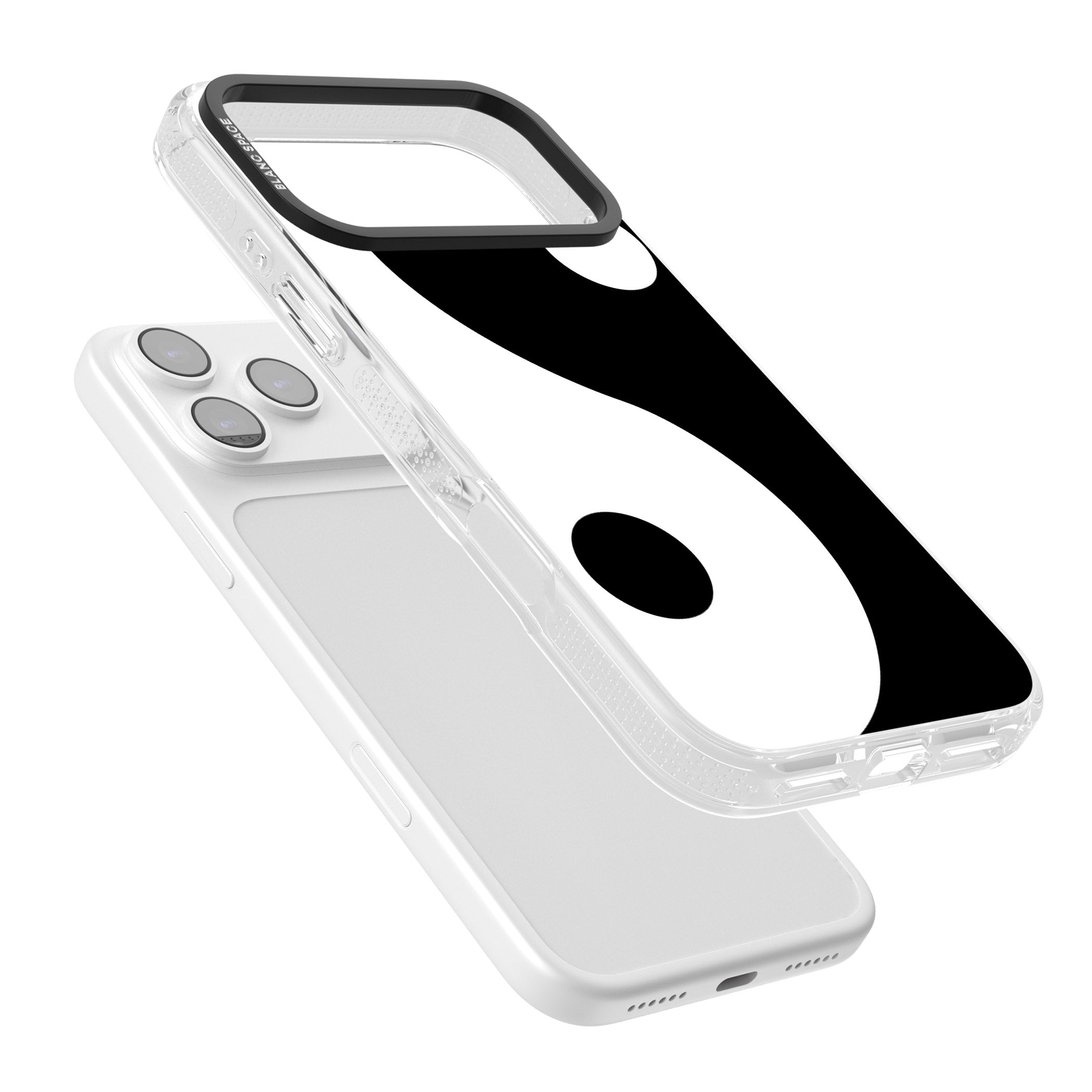 Large Yin Yang iPhone 17 Pro Max Impact Air Clear Phone Case Colours