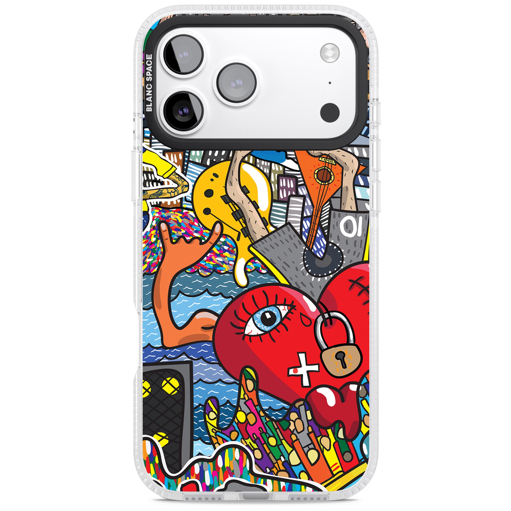 Crowd Tsunami iPhone 17 Pro Max Impact Air Clear Phone Case