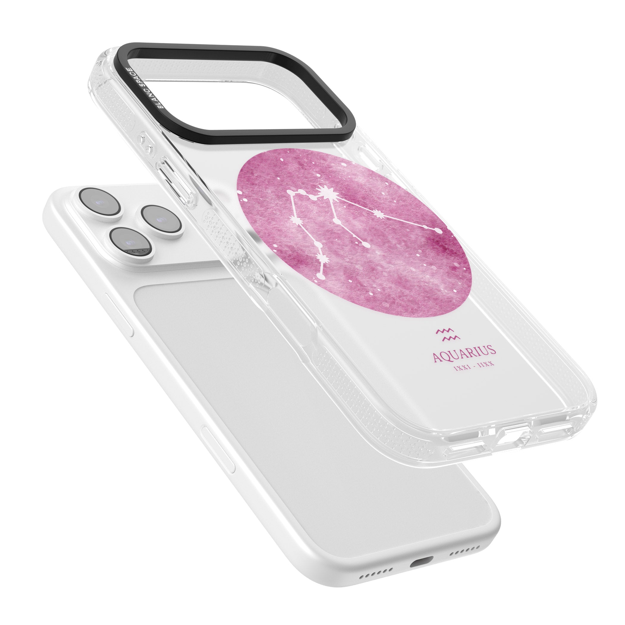 Aquarius Zodiac iPhone 17 Pro Max Impact Air Clear Phone Case Colours