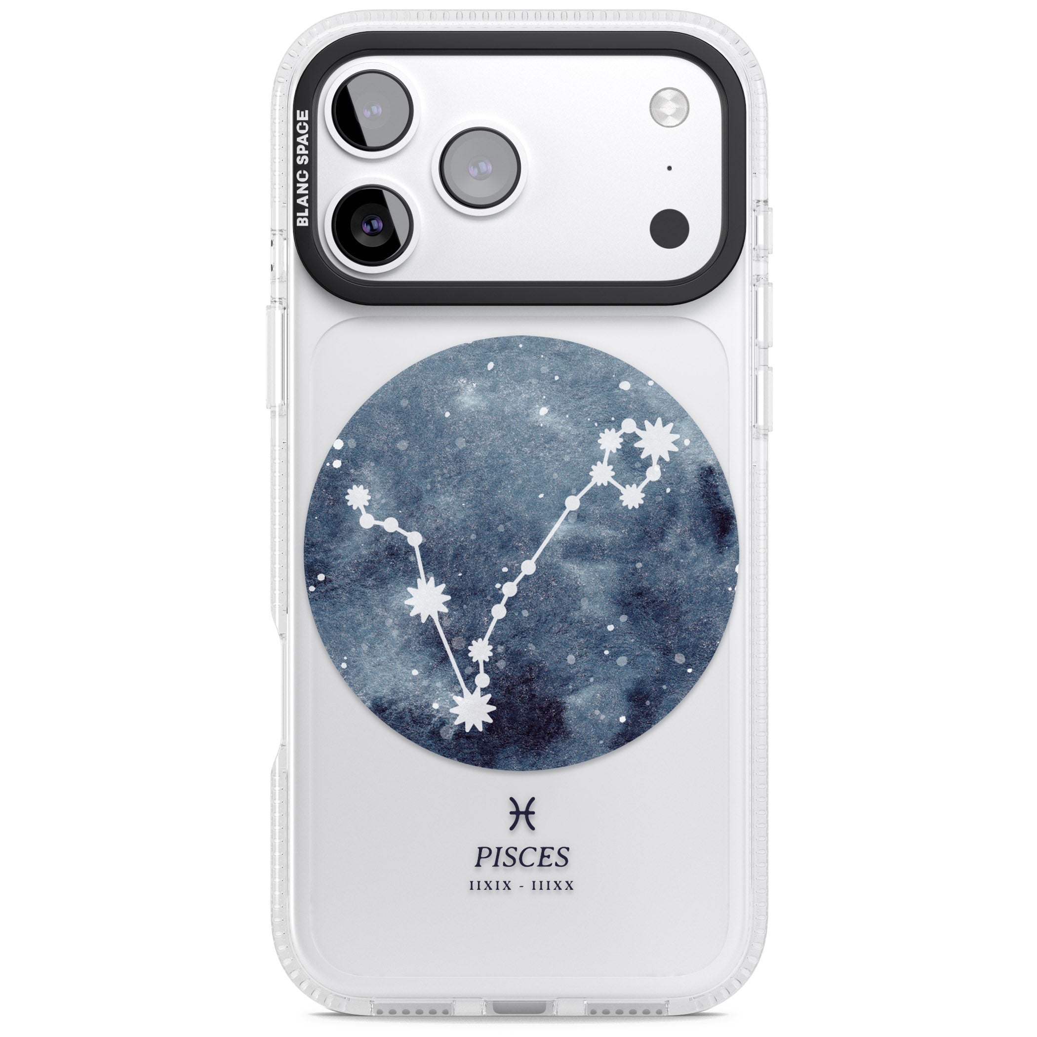 Pisces Zodiac Constellation iPhone 17 Pro Max Impact Air Clear Phone Case