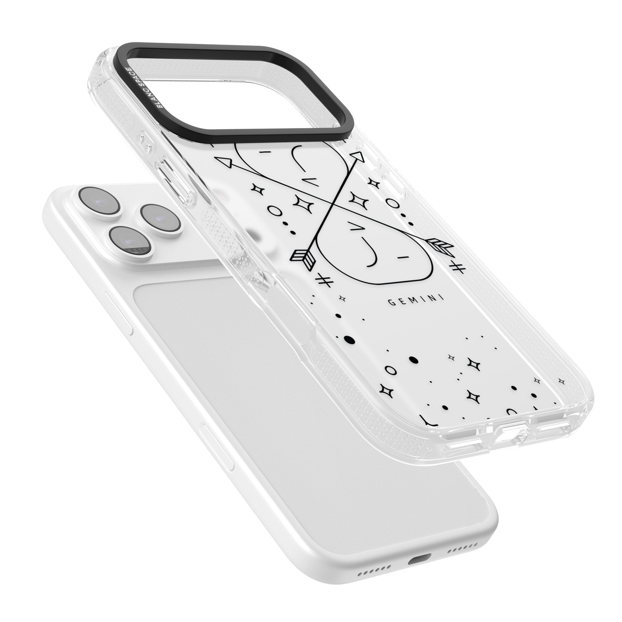 Gemini Zodiac iPhone 17 Pro Max Impact Air Clear Phone Case Colours