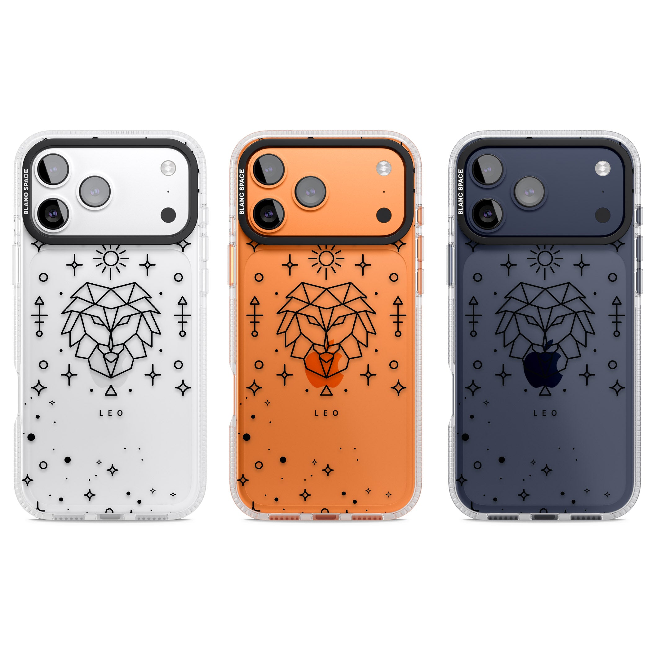 Leo Zodiac iPhone 17 Pro Impact Air Clear Phone Case APT Impact Protection