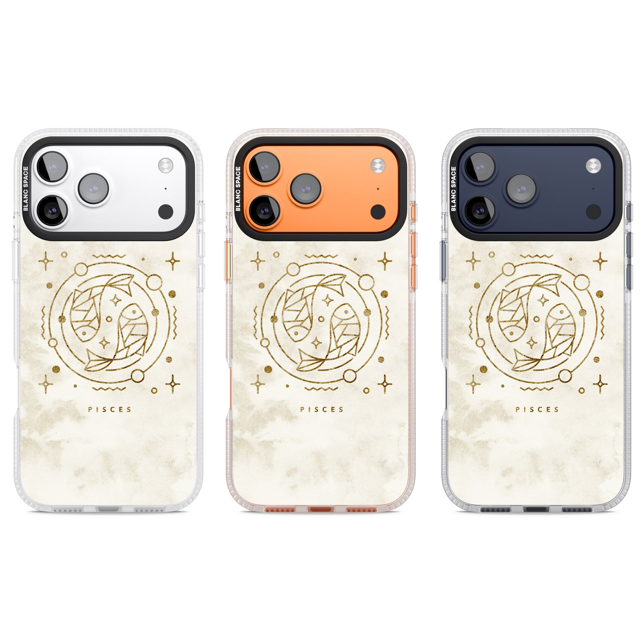Pisces Emblem iPhone 17 Pro Impact Air Clear Phone Case APT Impact Protection
