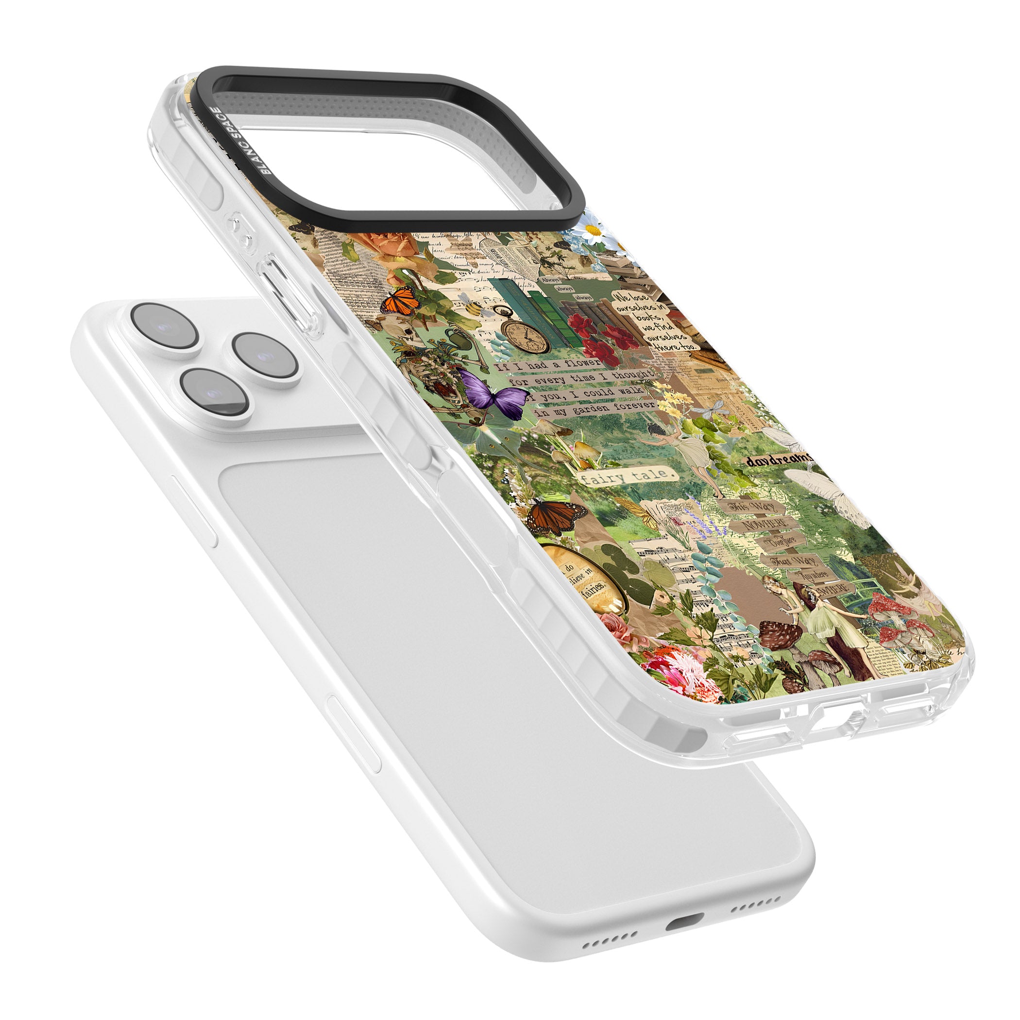 Enchanted Collage iPhone 17 Pro Max Impact Clear Phone Case Colours