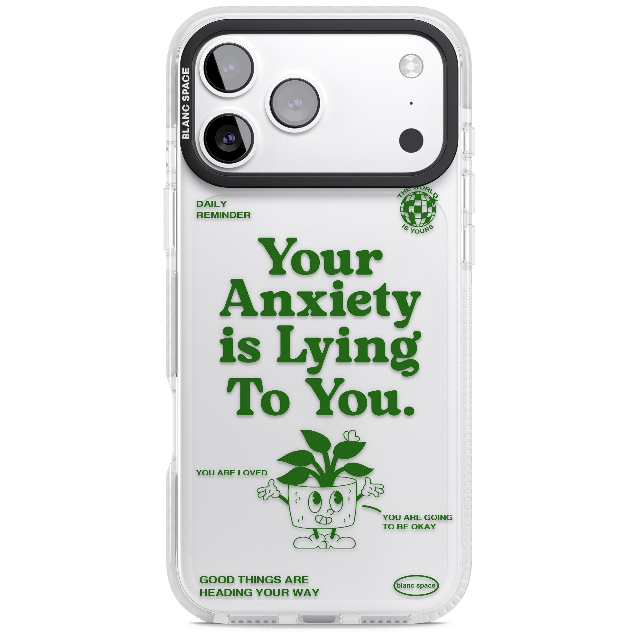 Your Anxiety Is Lying To You iPhone 17 Pro Max Impact Clear Phone Case