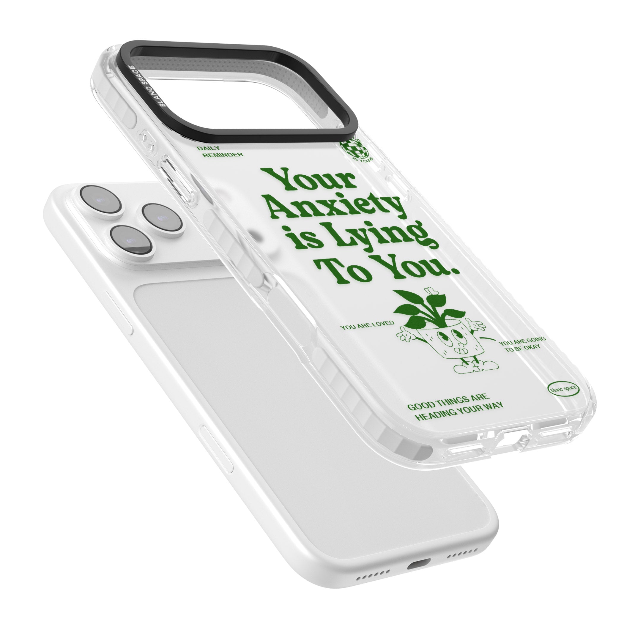 Your Anxiety Is Lying To You iPhone 17 Pro Max Impact Clear Phone Case Colours