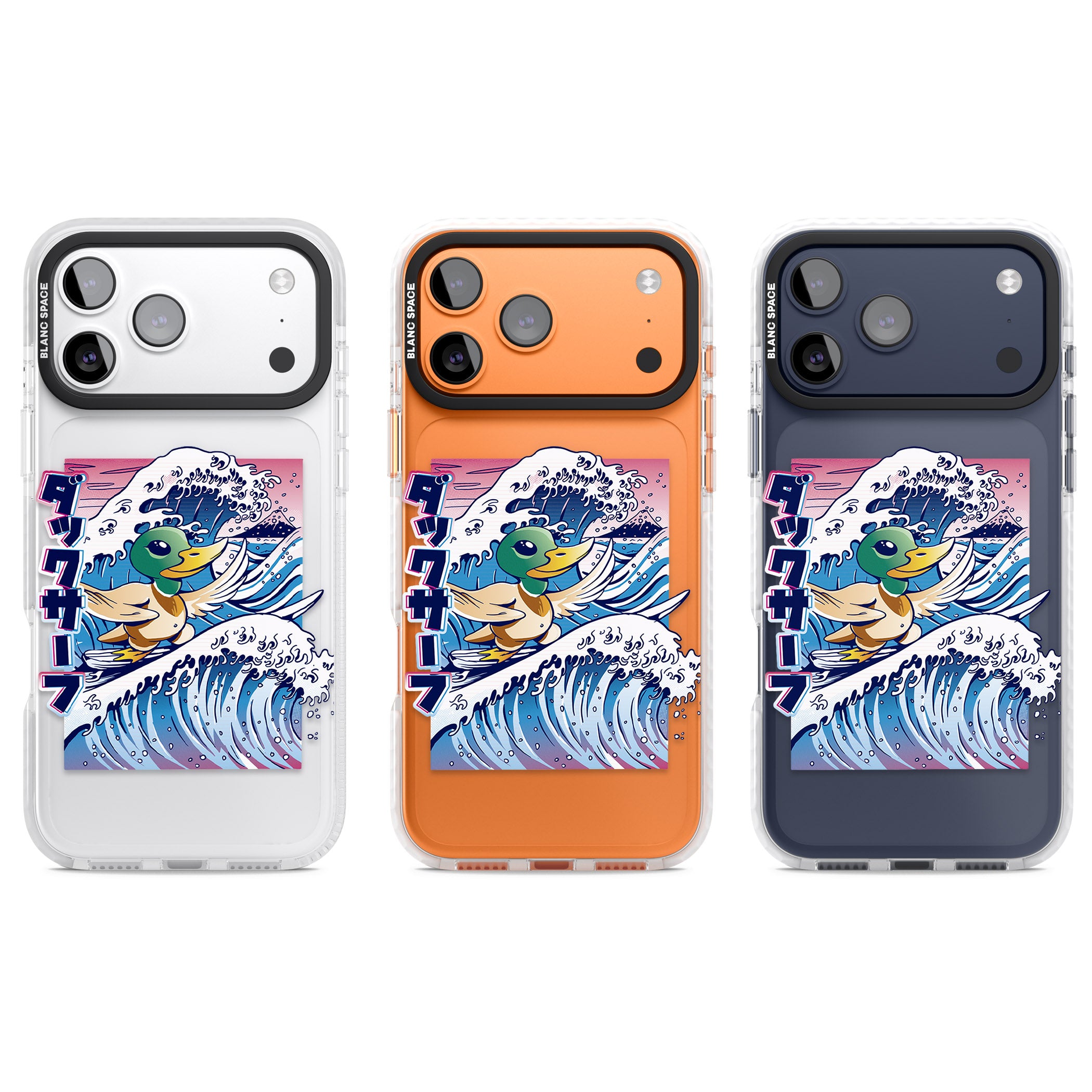 Duck Surf iPhone 17 Pro Impact Clear Phone Case APT Impact Protection