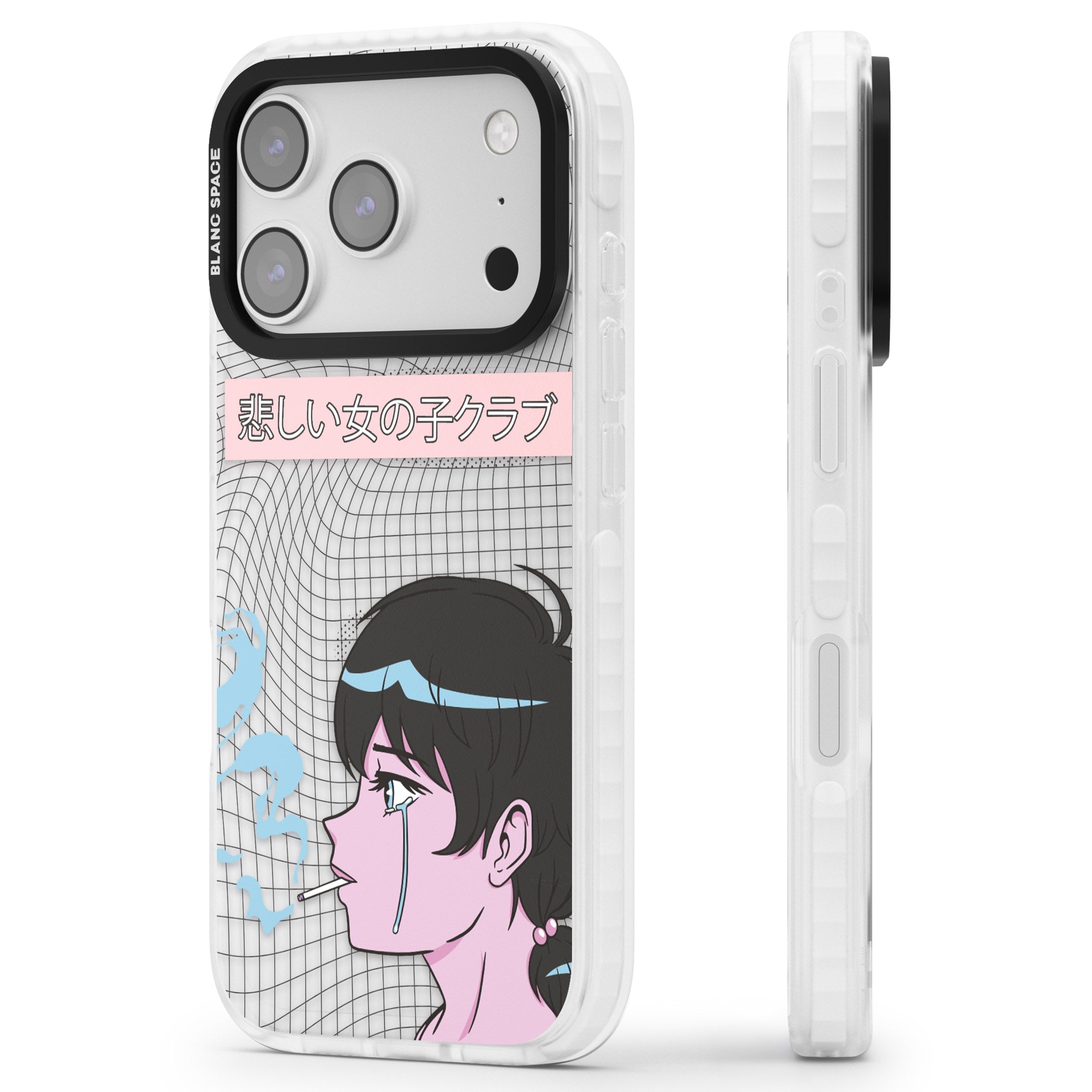 Lost Love iPhone 17 Pro Max Impact Clear Phone Case Side Profile