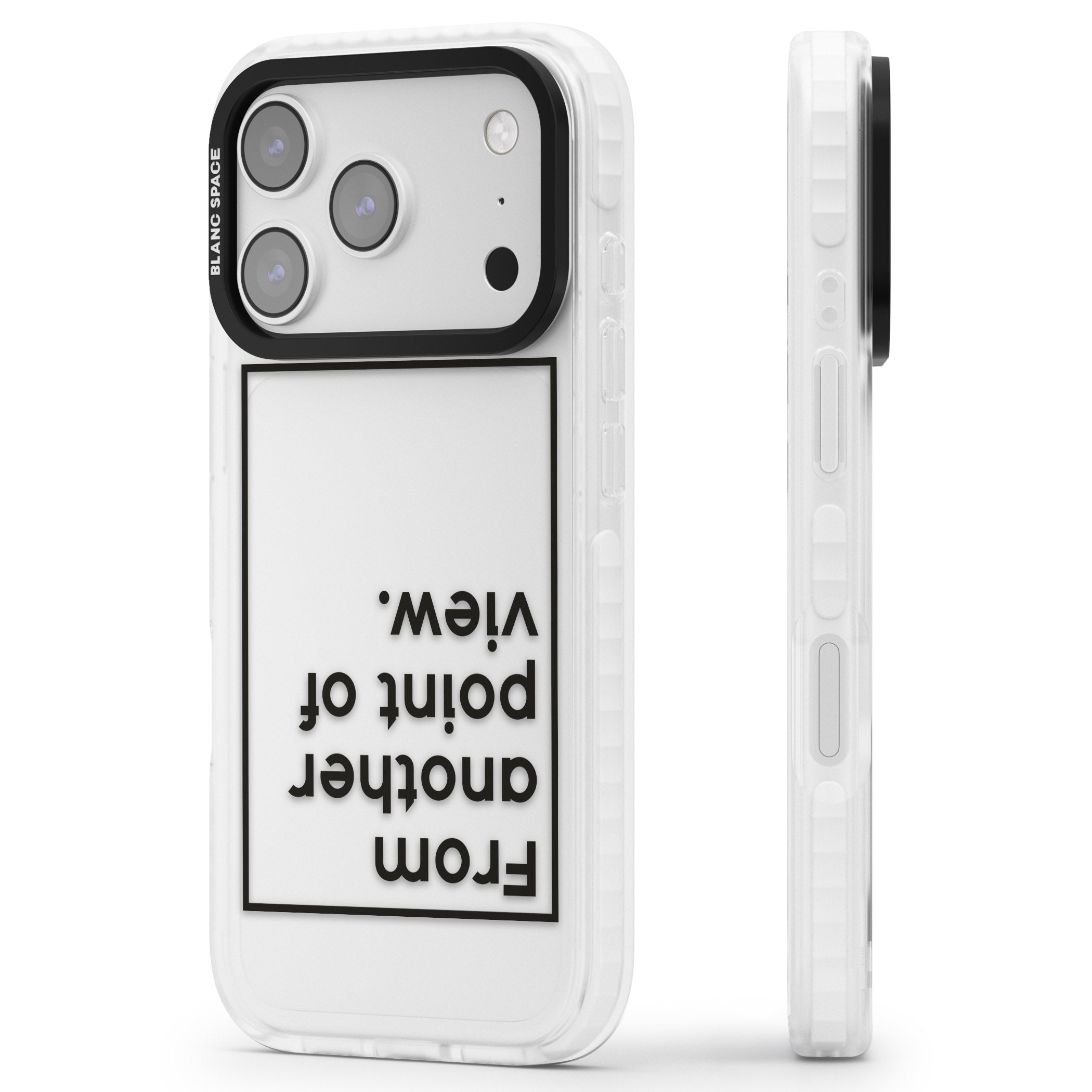 Another Point Of View iPhone 17 Pro Max Impact Clear Phone Case Side Profile