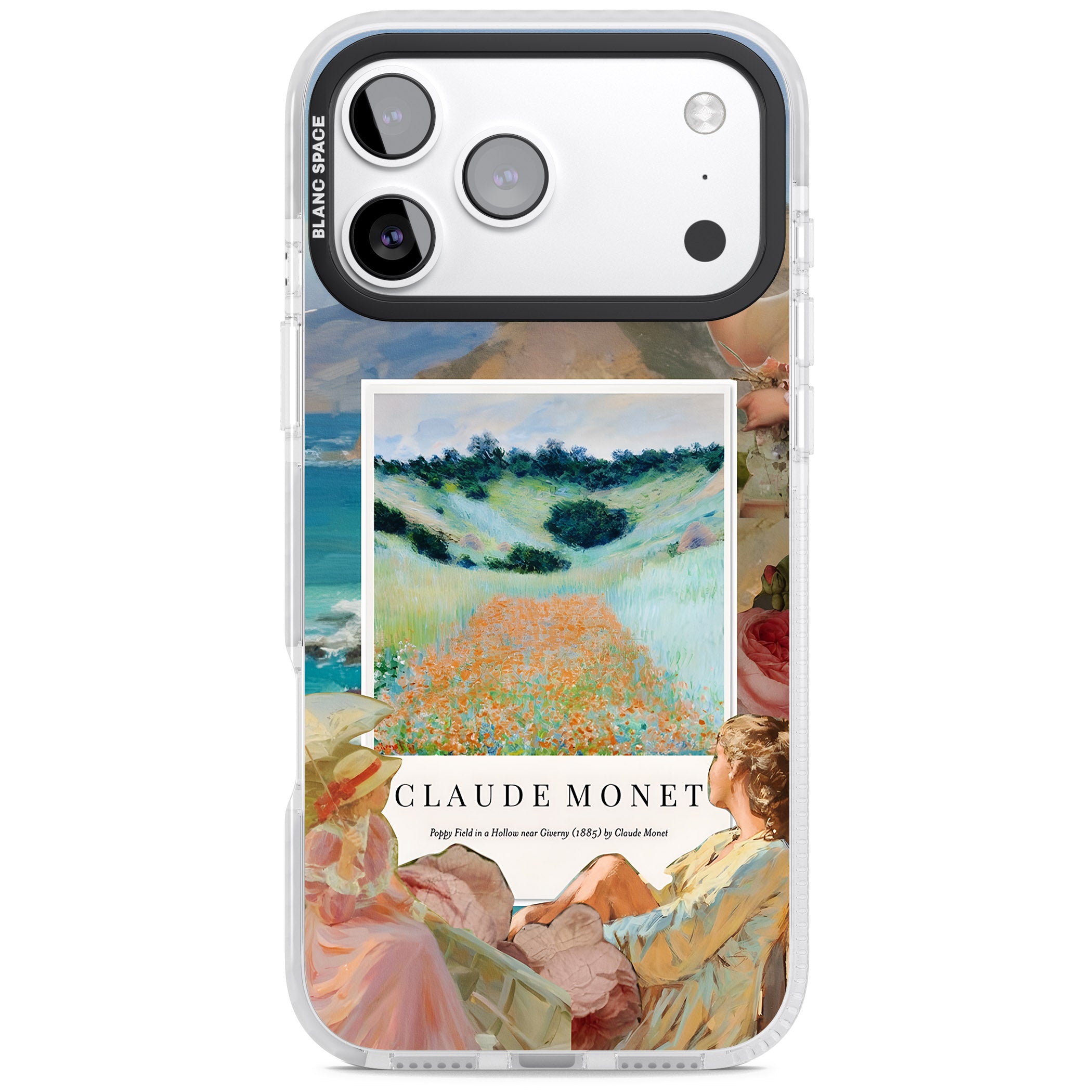 Monet Poppy Field iPhone 17 Pro Max Impact Clear Phone Case