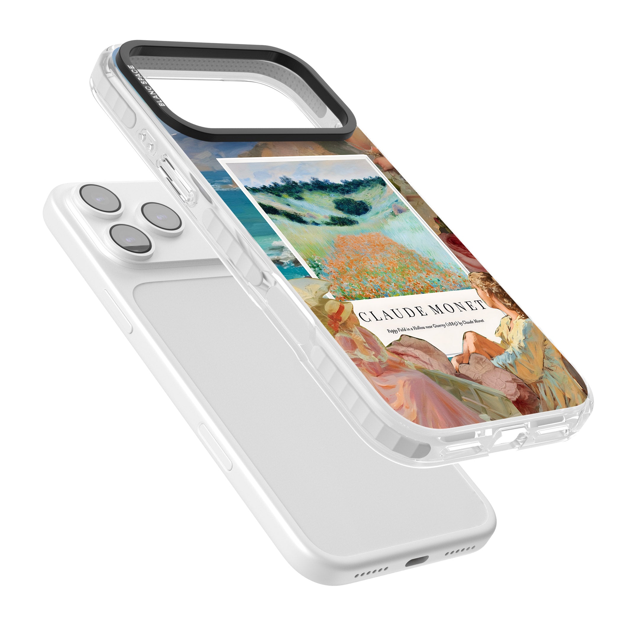 Monet Poppy Field iPhone 17 Pro Max Impact Clear Phone Case Colours