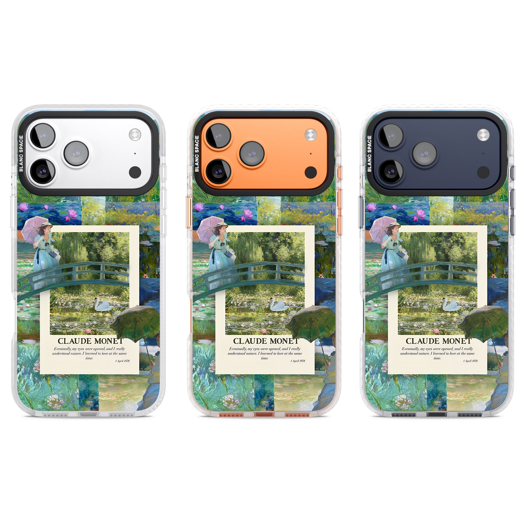 Monet Gardens iPhone 17 Pro Impact Clear Phone Case APT Impact Protection
