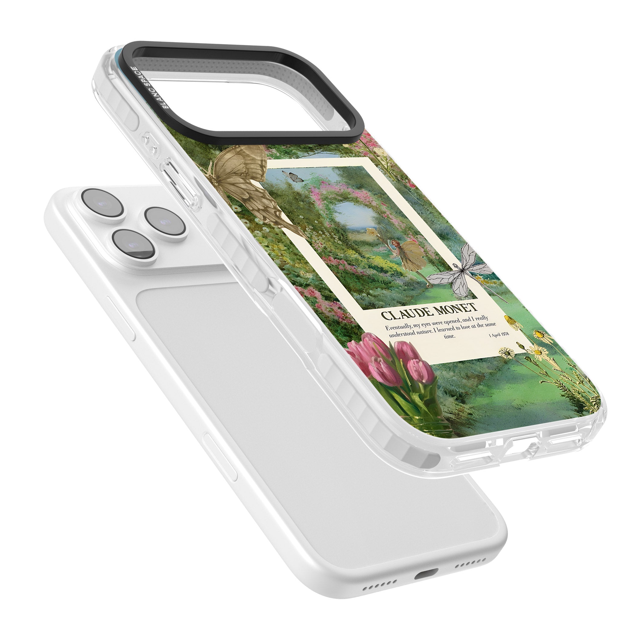 Monet Fairy Garden iPhone 17 Pro Max Impact Clear Phone Case Colours