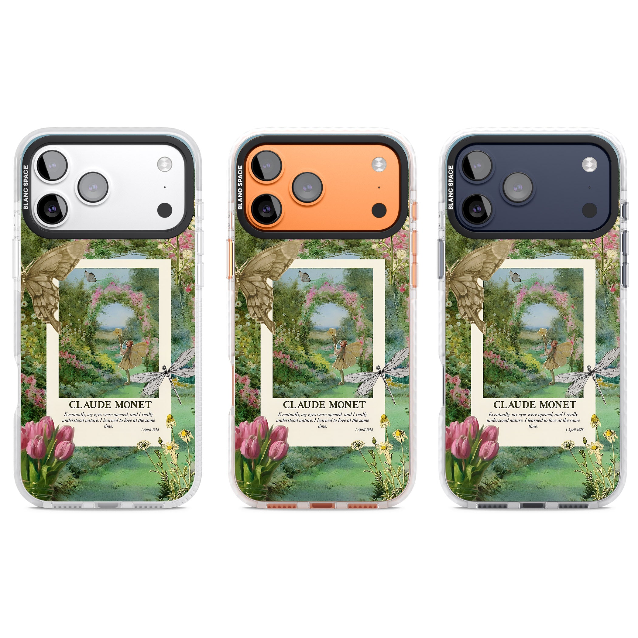 Monet Fairy Garden iPhone 17 Pro Impact Clear Phone Case APT Impact Protection