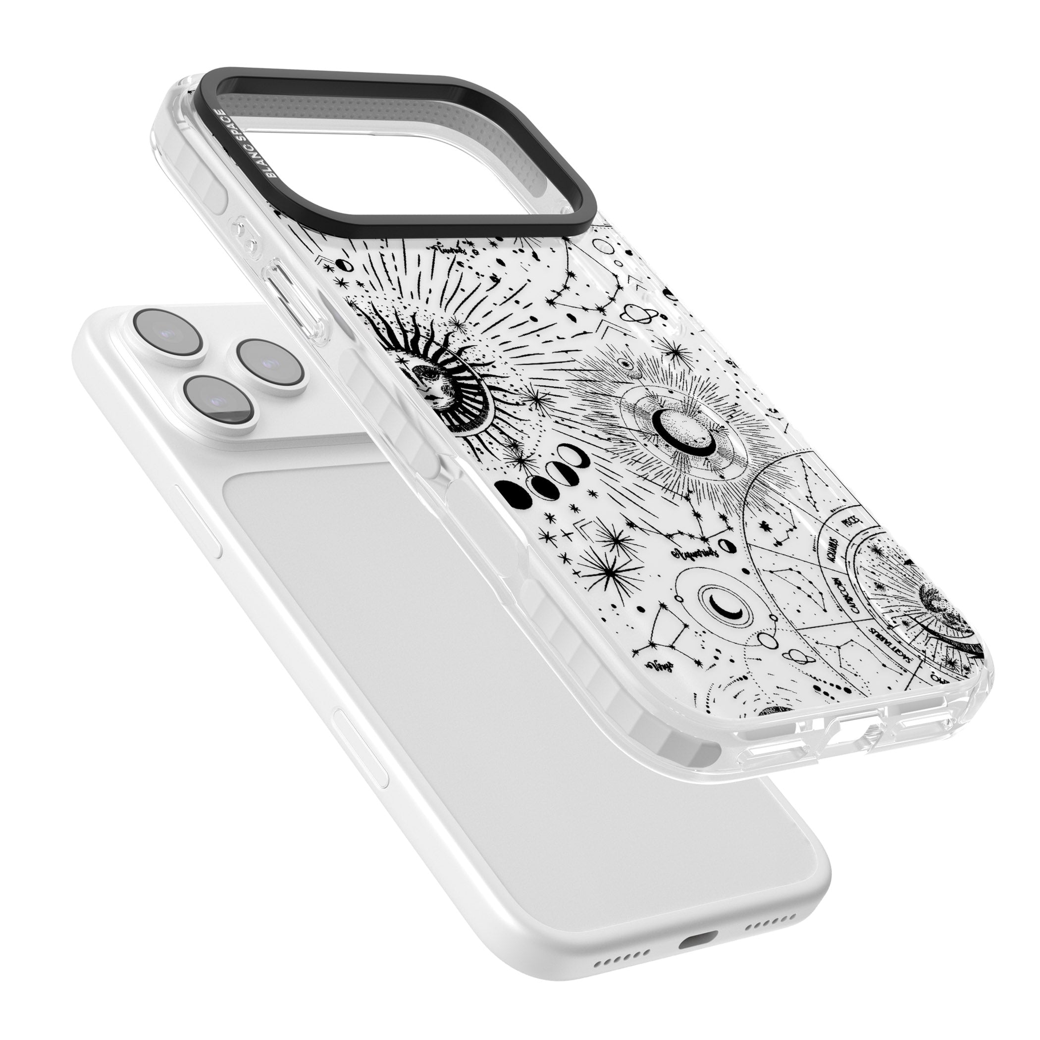 Celestial Chart iPhone 17 Pro Max Impact Clear Phone Case Colours