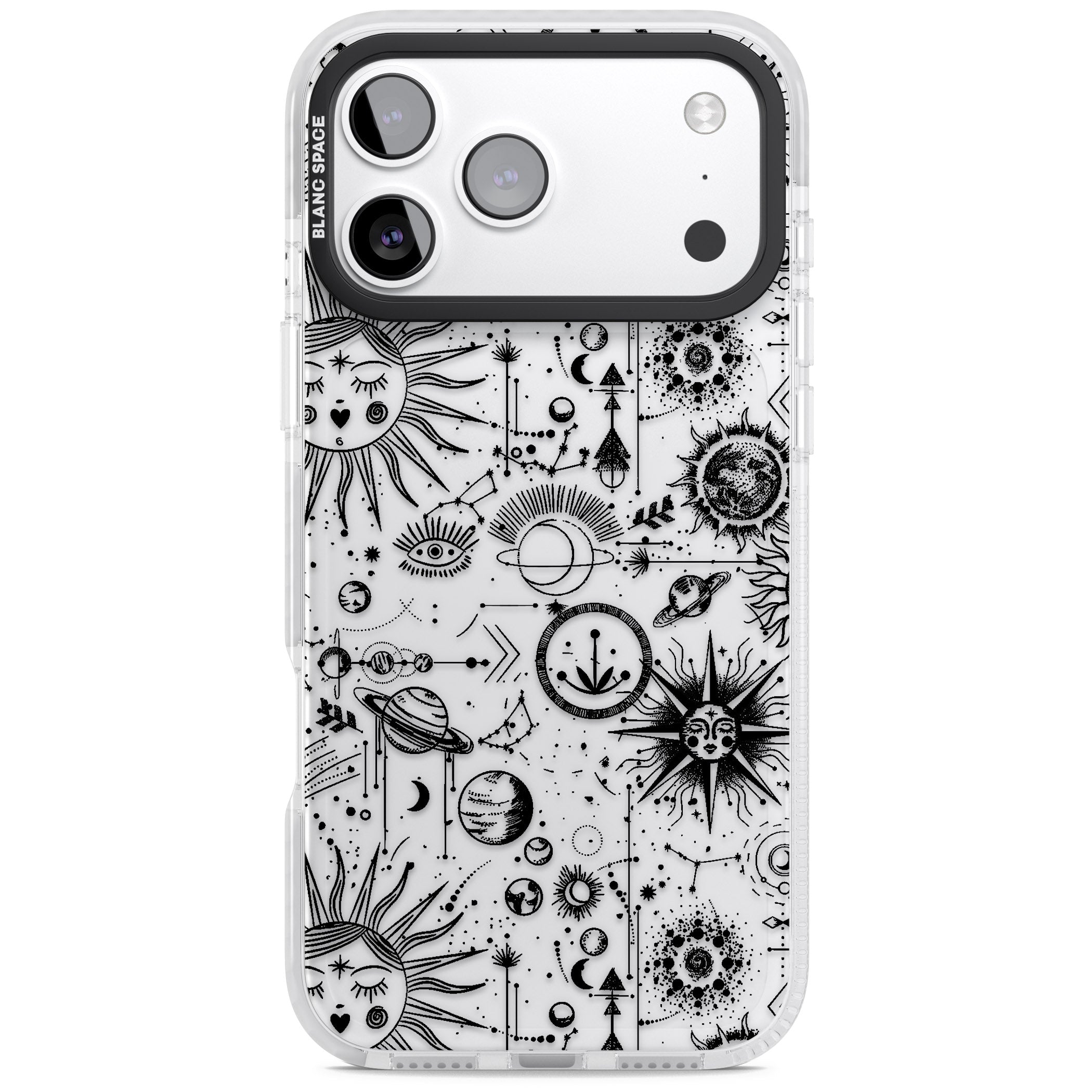 Cosmic Zodiac iPhone 17 Pro Max Impact Clear Phone Case