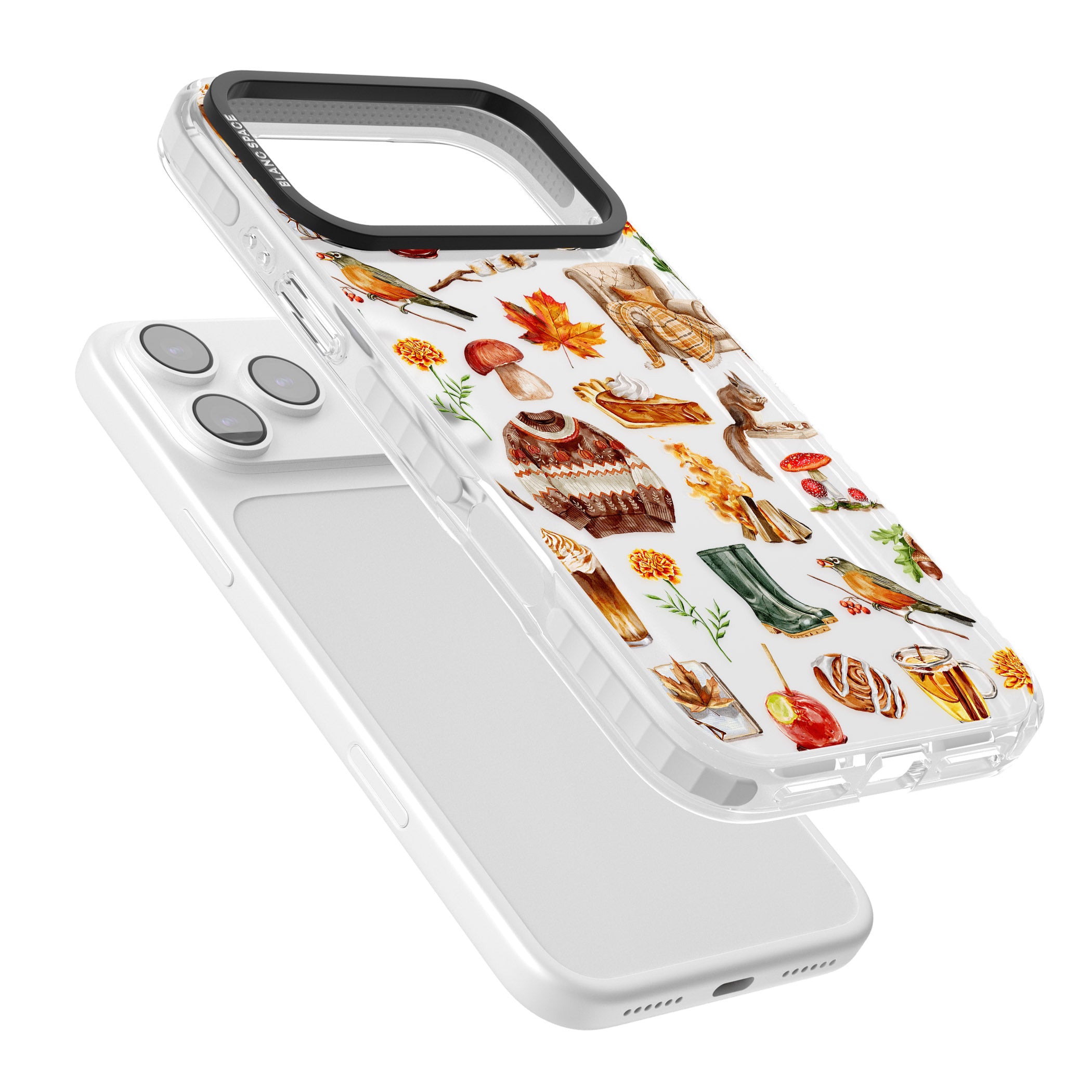 Cozy Autumn Aesthetic iPhone 17 Pro Max Impact Clear Phone Case Colours