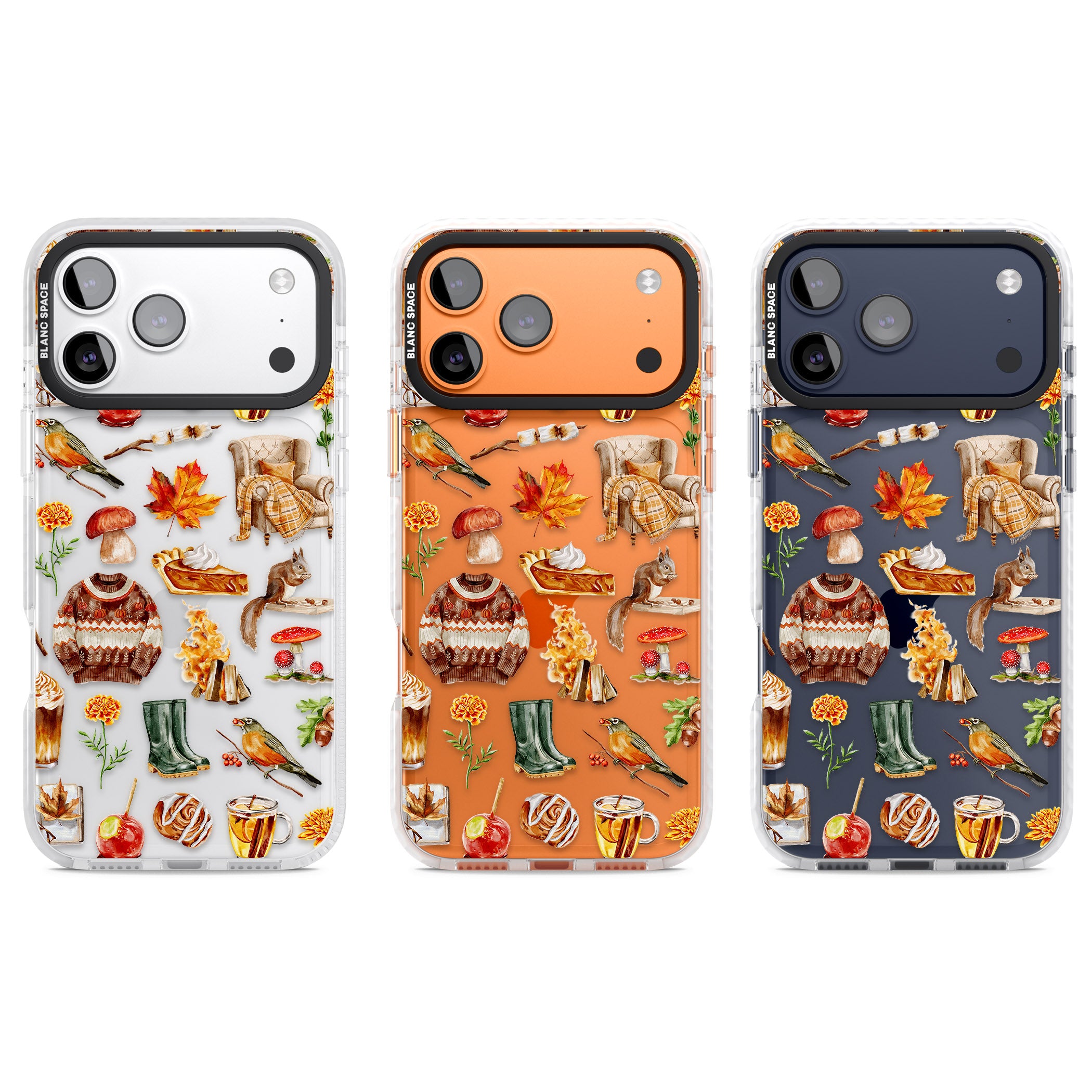 Cozy Autumn Aesthetic iPhone 17 Pro Impact Clear Phone Case APT Impact Protection