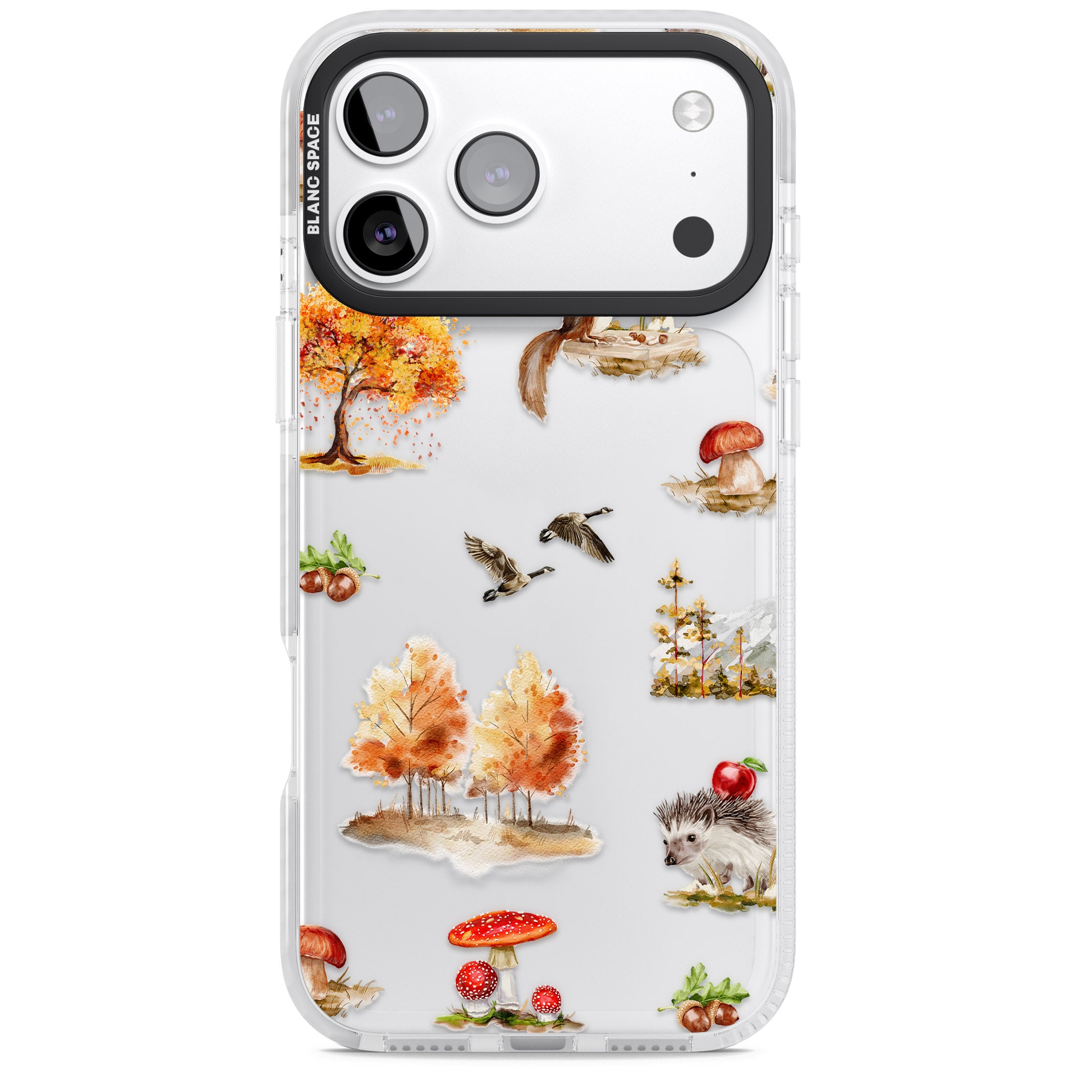Fall Forest Friends iPhone 17 Pro Max Impact Clear Phone Case