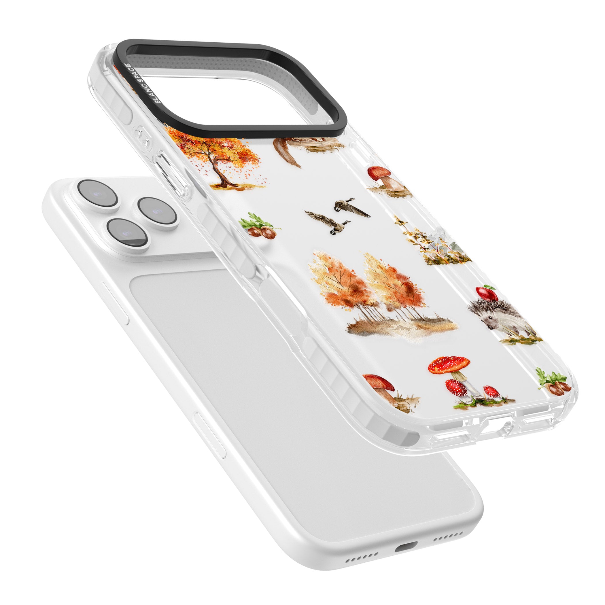 Fall Forest Friends iPhone 17 Pro Max Impact Clear Phone Case Colours
