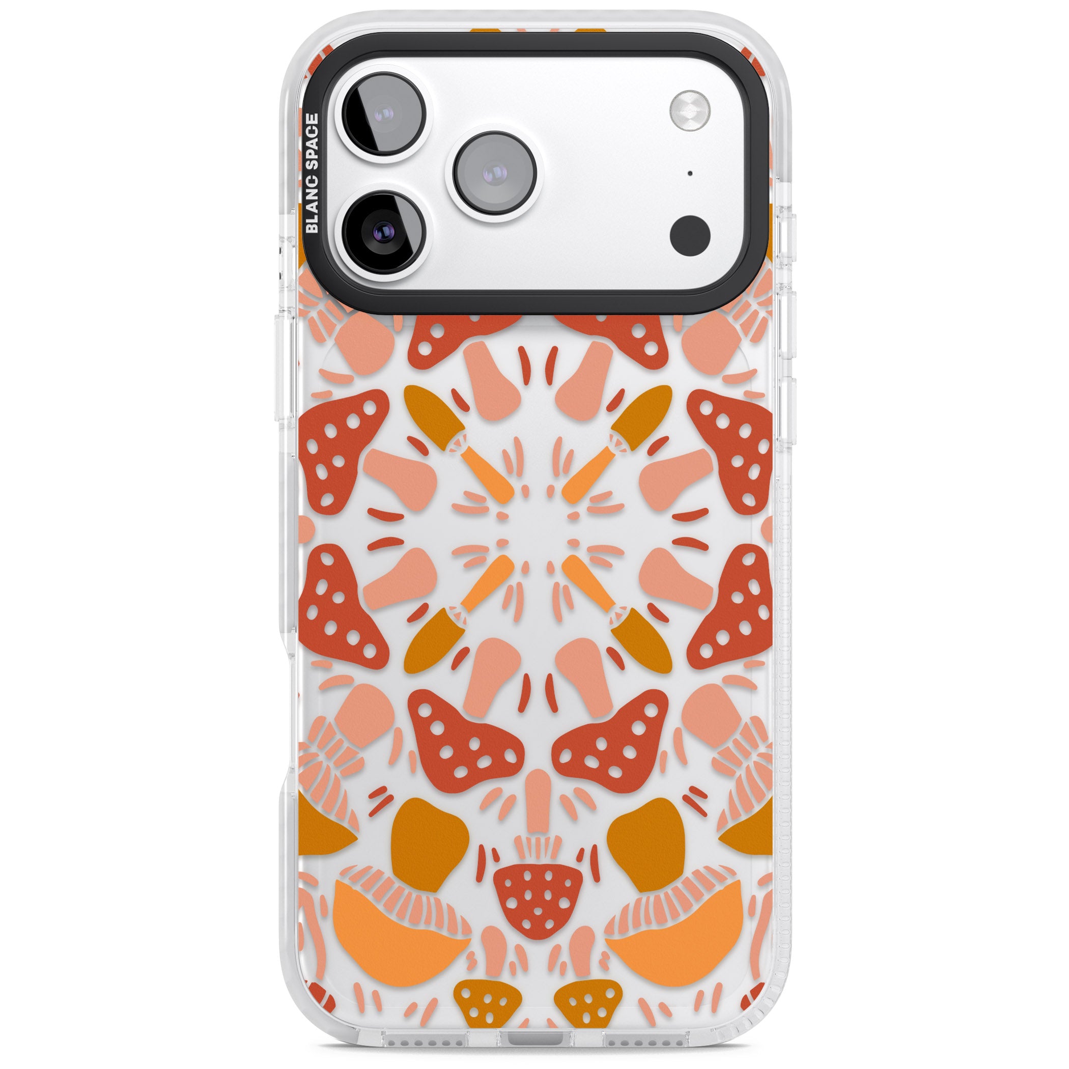 Mushroom Medley iPhone 17 Pro Max Impact Clear Phone Case