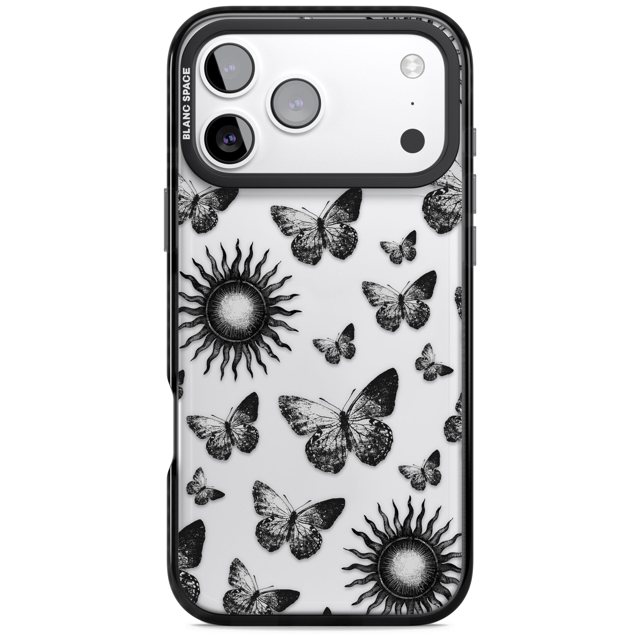 Butterflies Suns iPhone 17 Pro Max Impact Black Phone Case