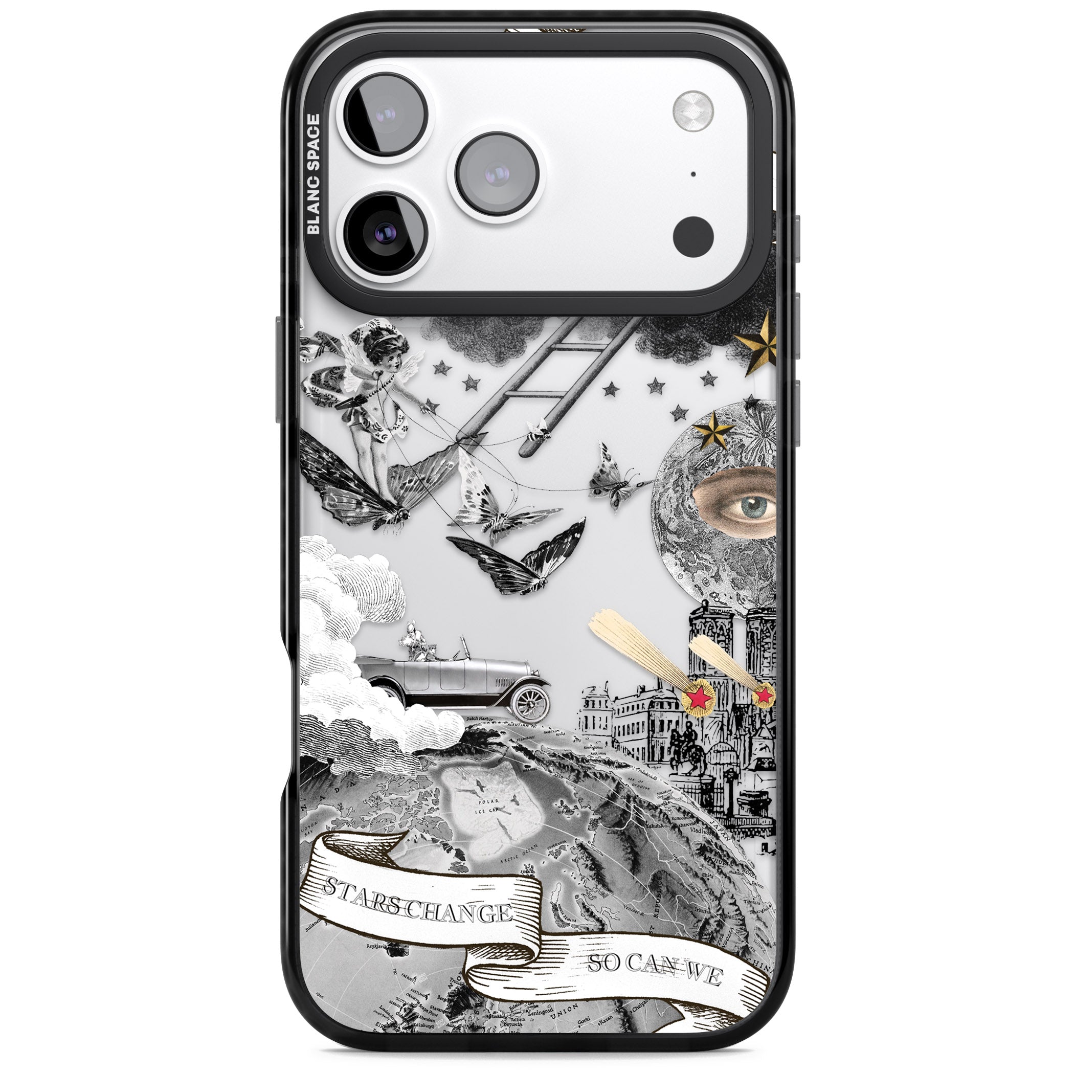 Stars Change So Can We iPhone 17 Pro Max Impact Black Phone Case