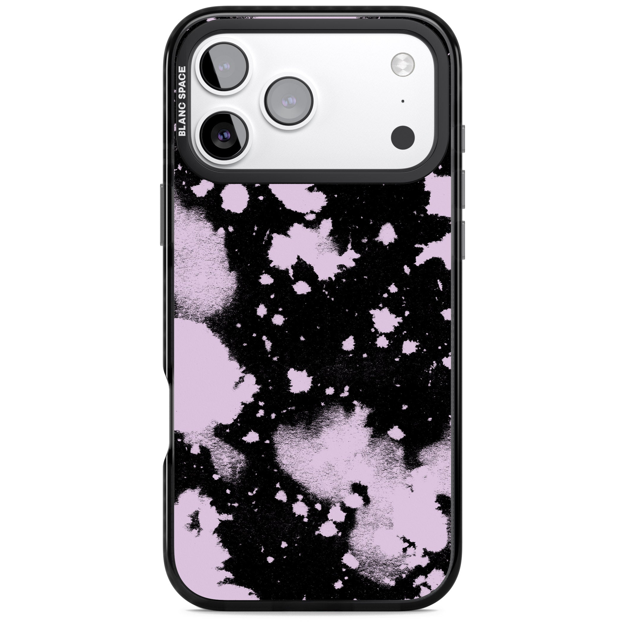 Pink & Black Acid Wash Tie Dye iPhone 17 Pro Max Impact Black Phone Case