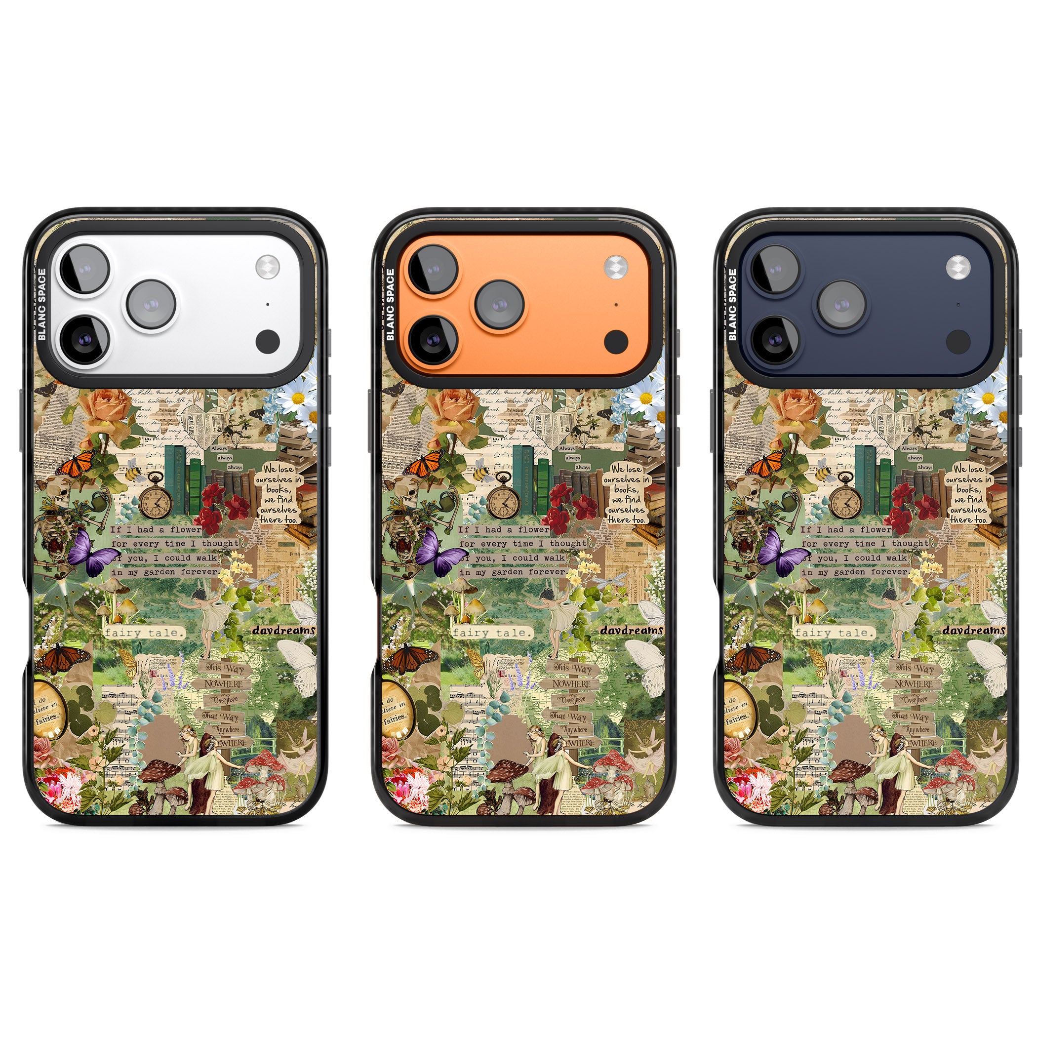 Enchanted Collage iPhone 17 Pro Impact Black Phone Case APT Impact Protection